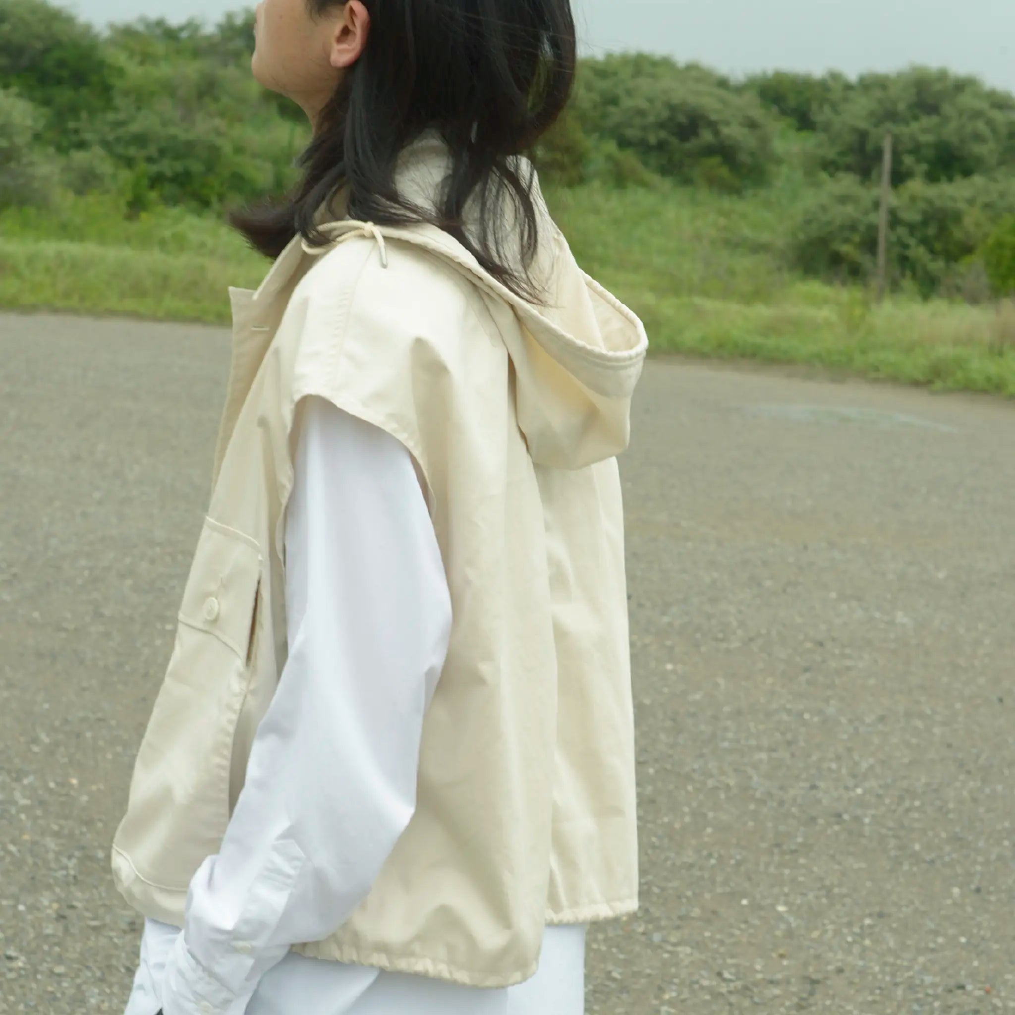 PRODUCT TWELVE "SHORT LENGTH HOODED VEST"