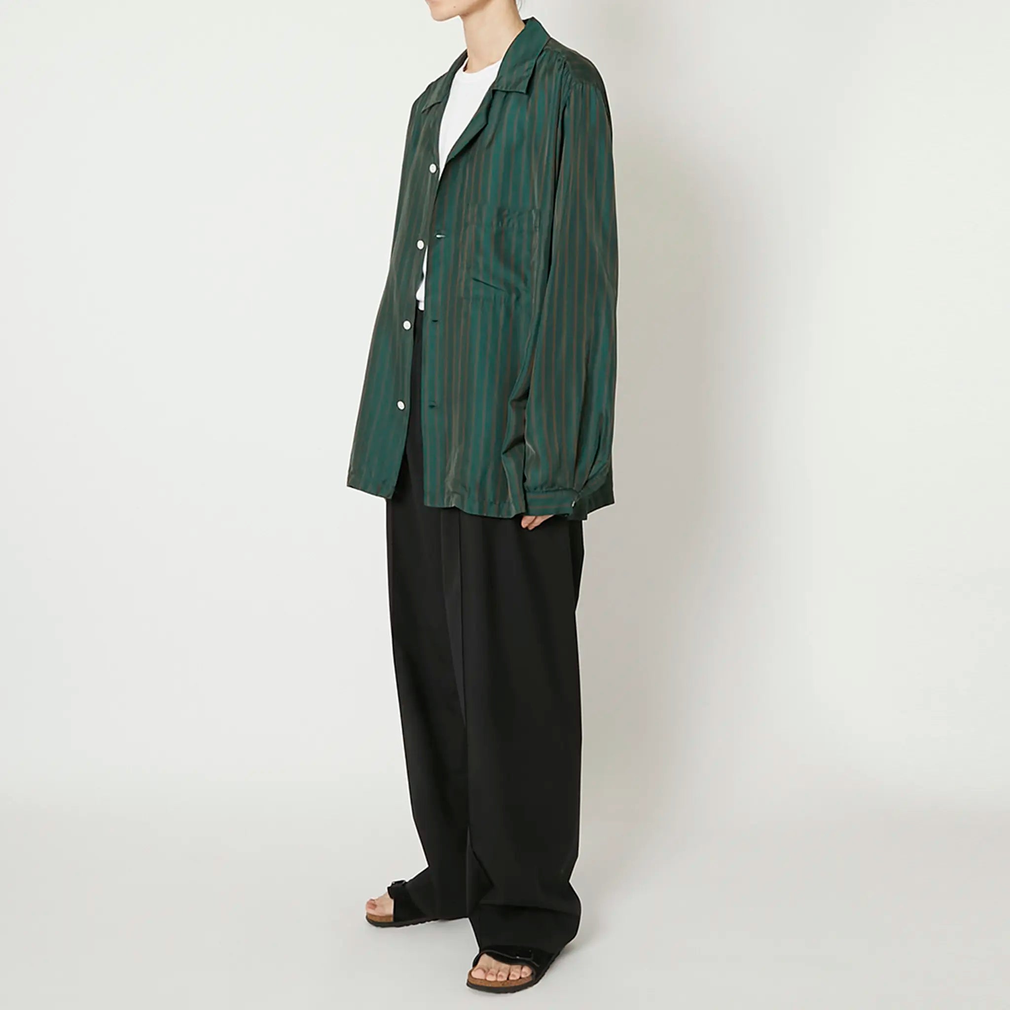 PRODUCT TWELVE ”CUPRA STRAIPE OPEN COLLAR SHIRT”