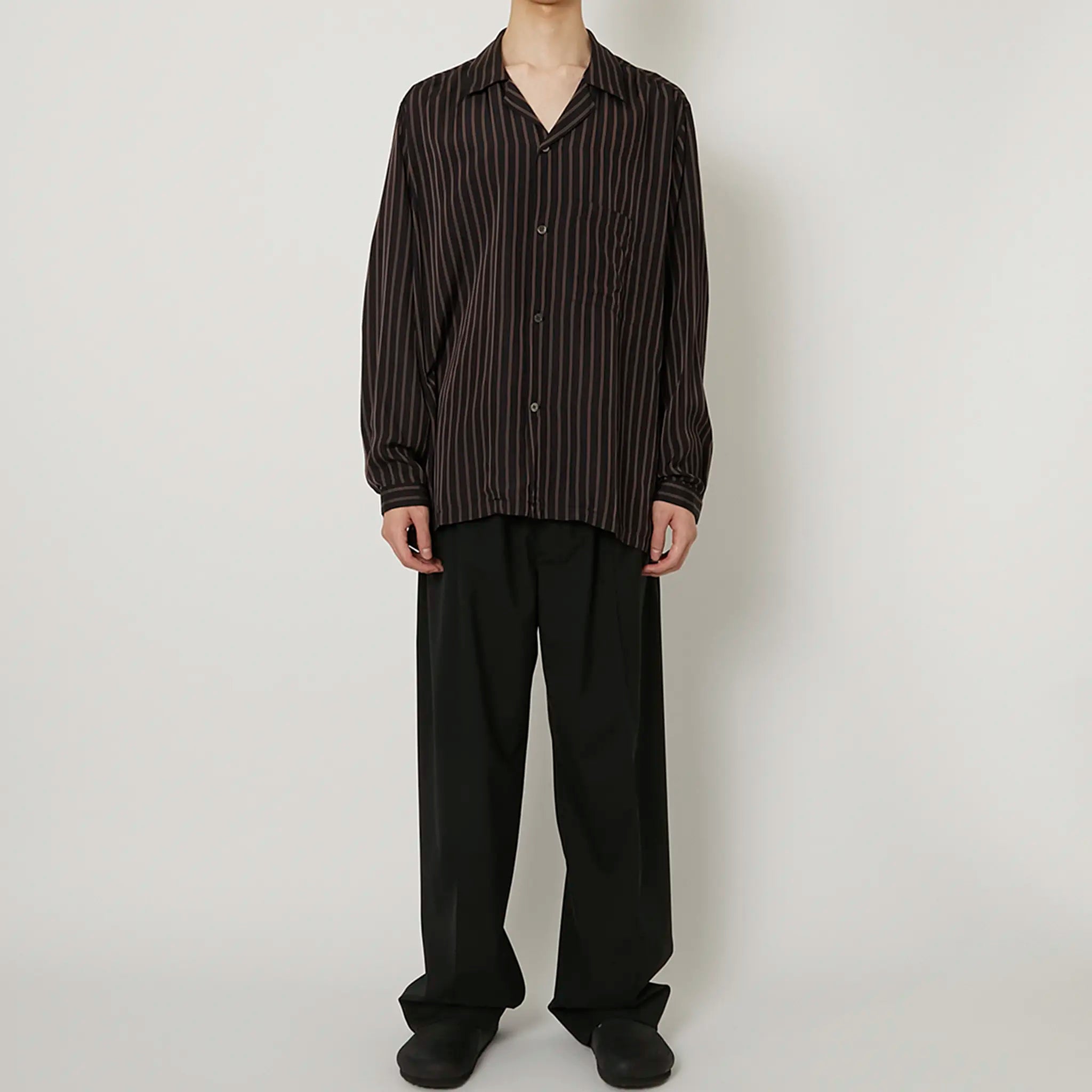 PRODUCT TWELVE ”CUPRA STRAIPE OPEN COLLAR SHIRT”