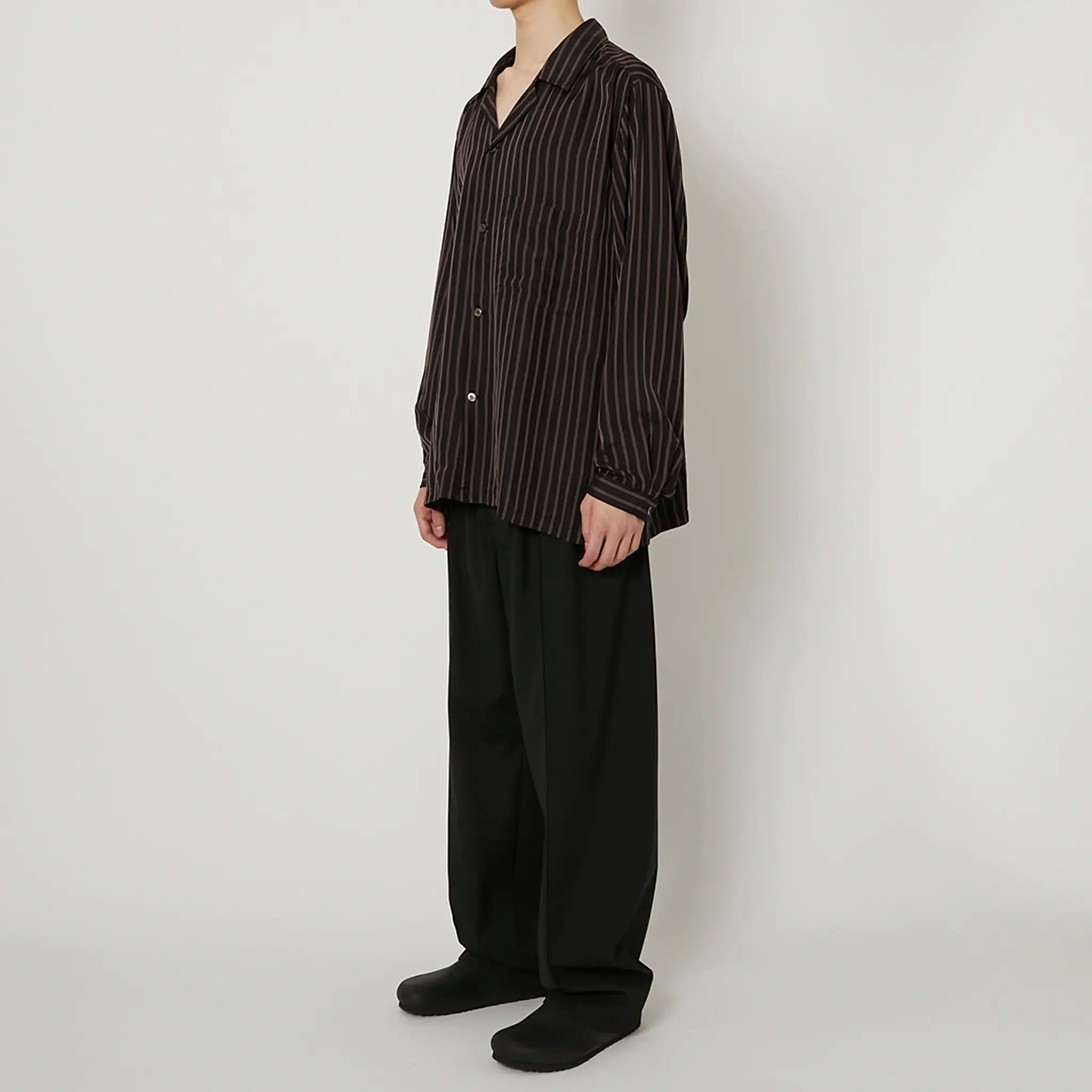 PRODUCT TWELVE ”CUPRA STRAIPE OPEN COLLAR SHIRT”
