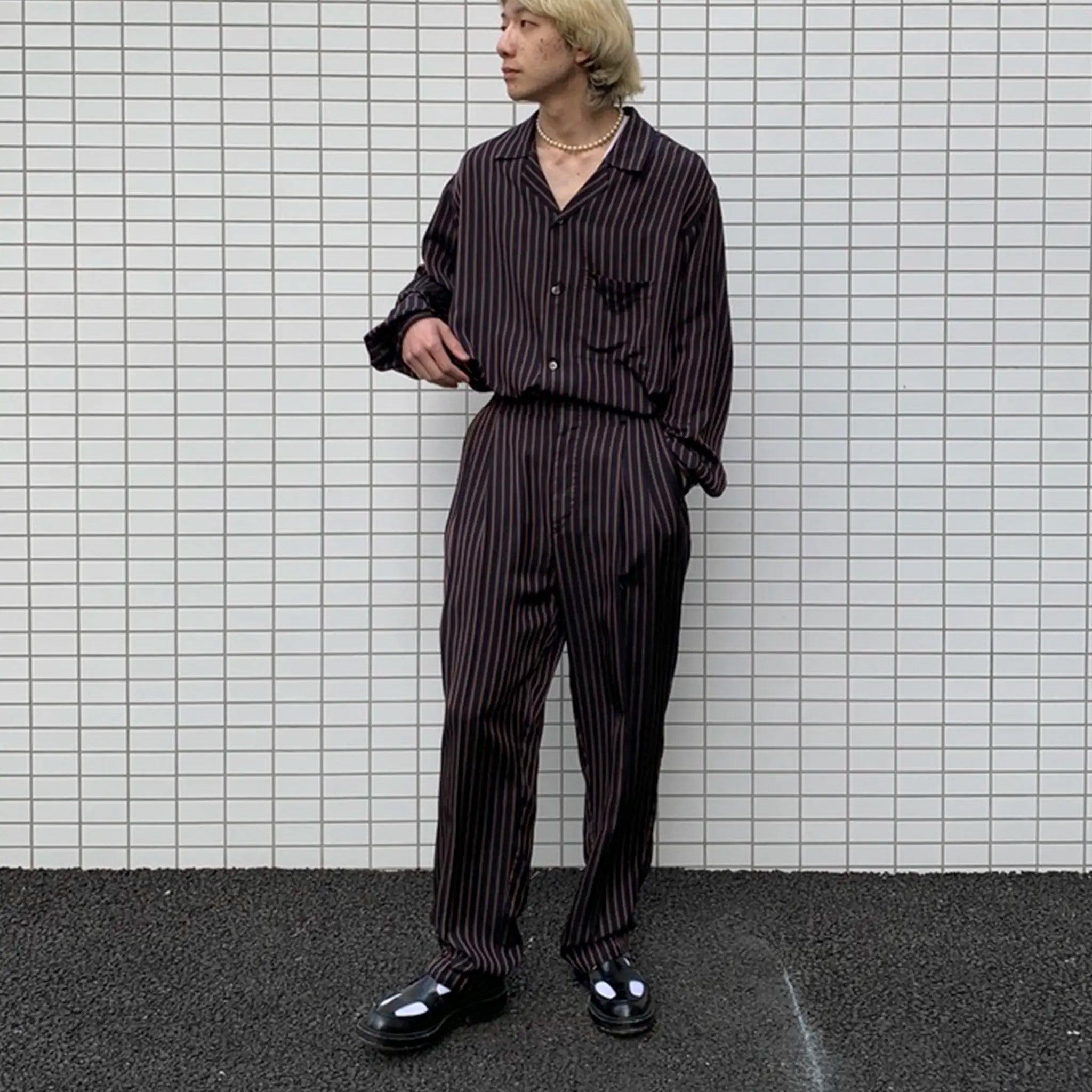 PRODUCT TWELVE "CUPRA STRIPE TROUSER PANTS"