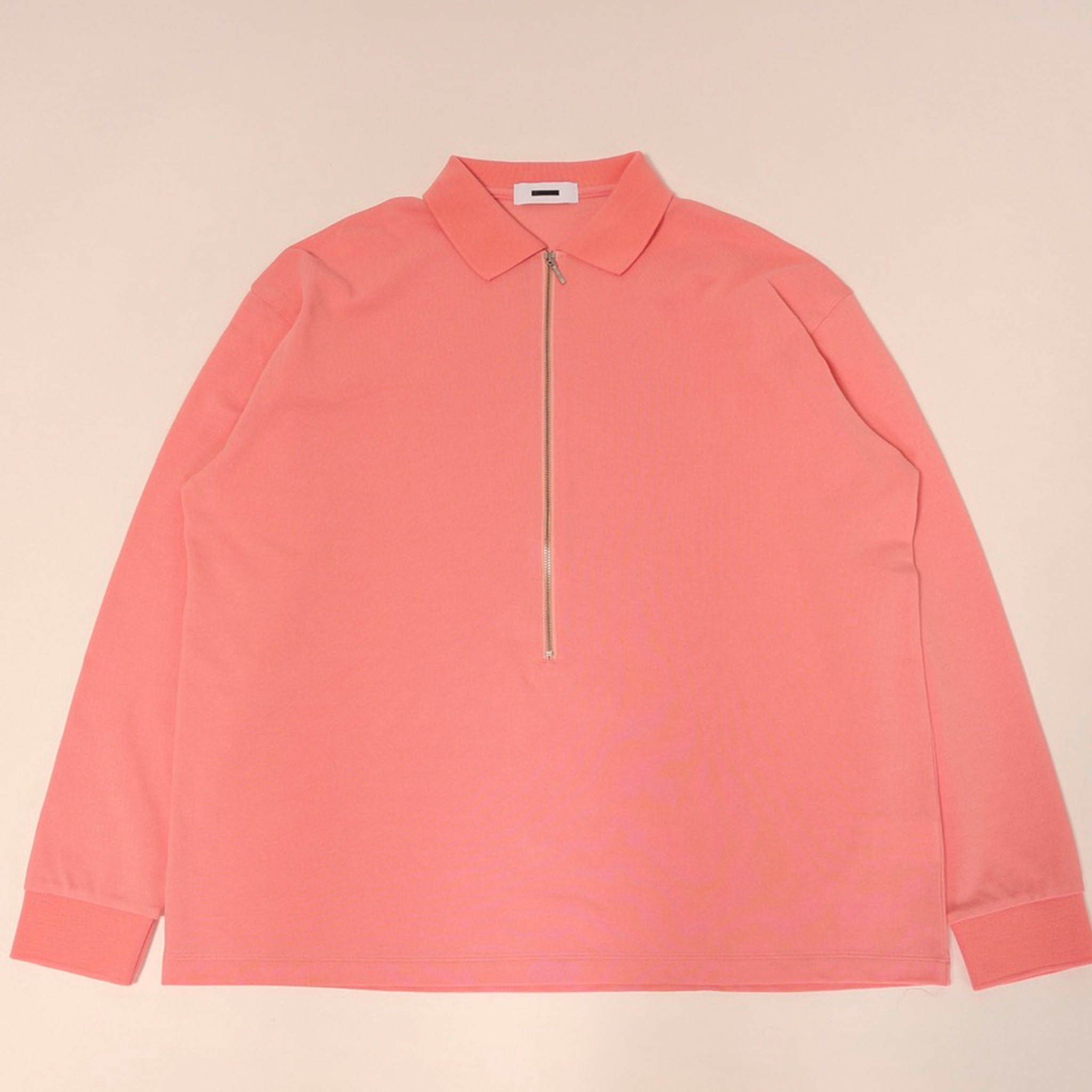 REVERBERATE "ZIP LONG SLEEVE POLO”