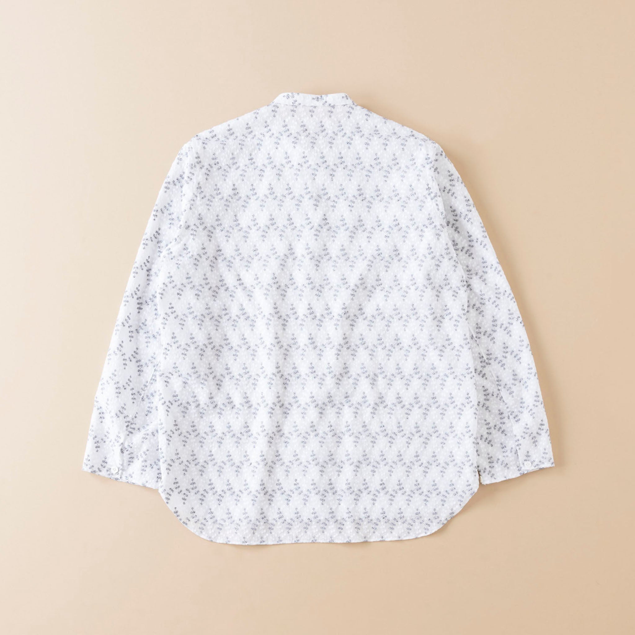 SABY "BAND COLLAR SHIRTS <PEDICEL> -INDIA EMBROIDERY FABRIC-"