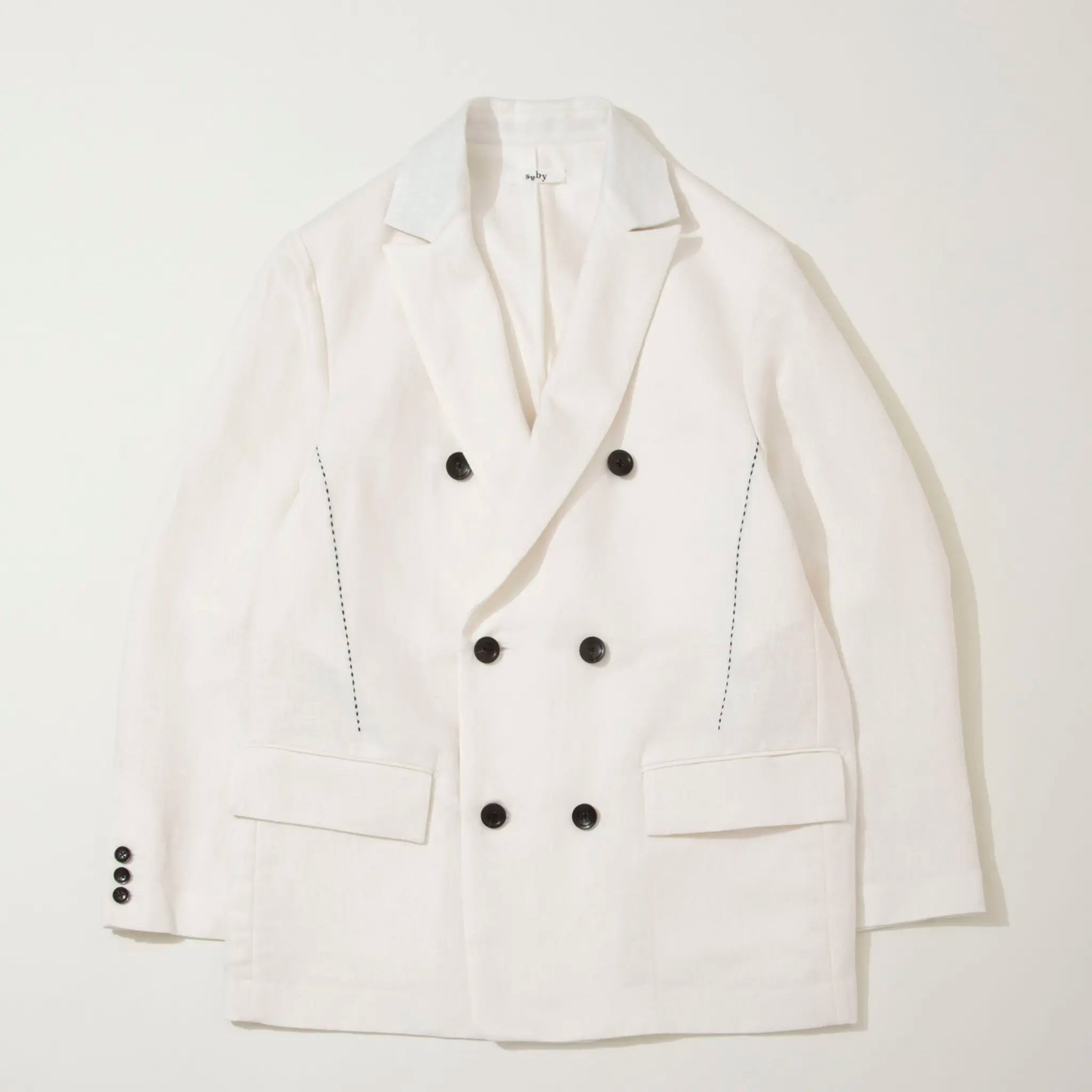 SABY "DOUBLE BREASTED BLAZER - Hemp Denime -"
