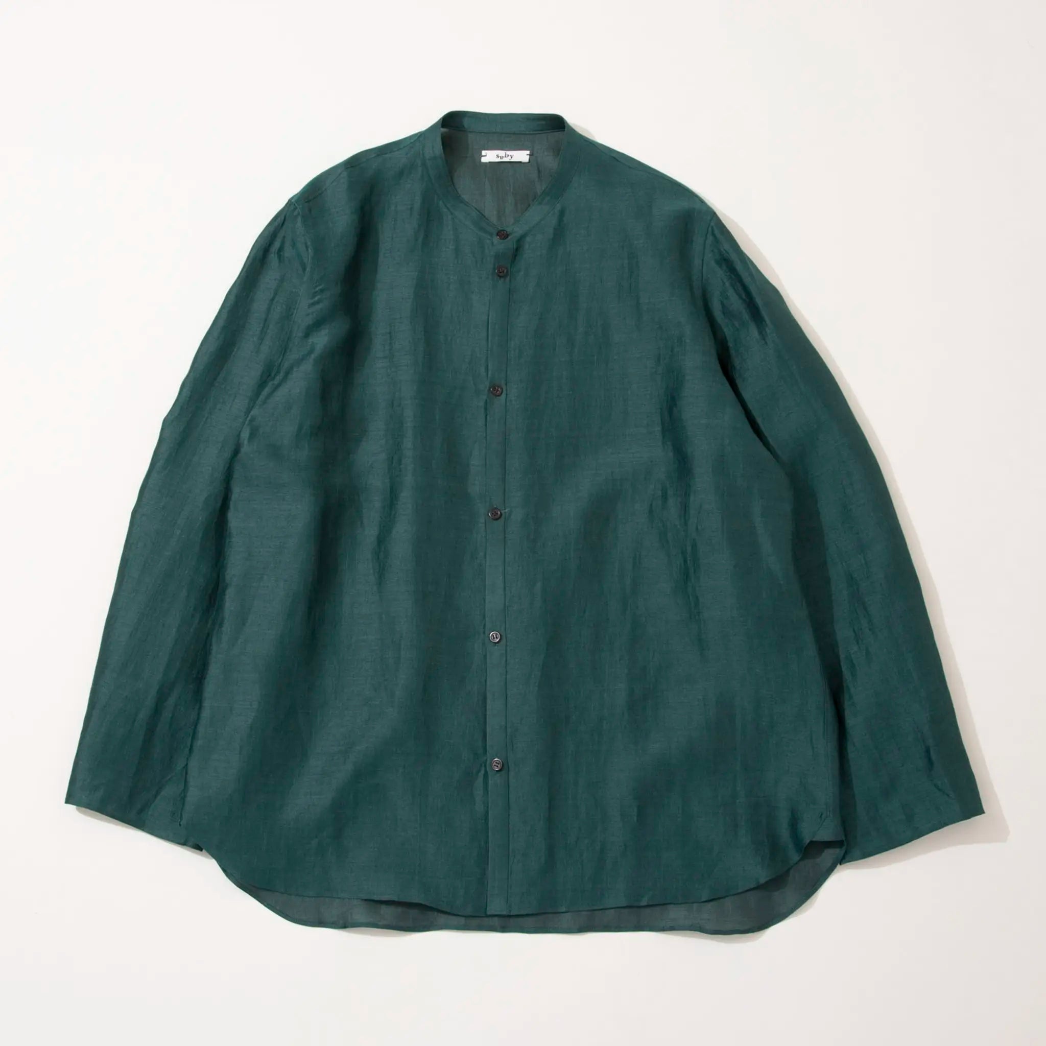 SABY "BAND COLLAR SHIRTS - Fabrica Tessuti Italy-"
