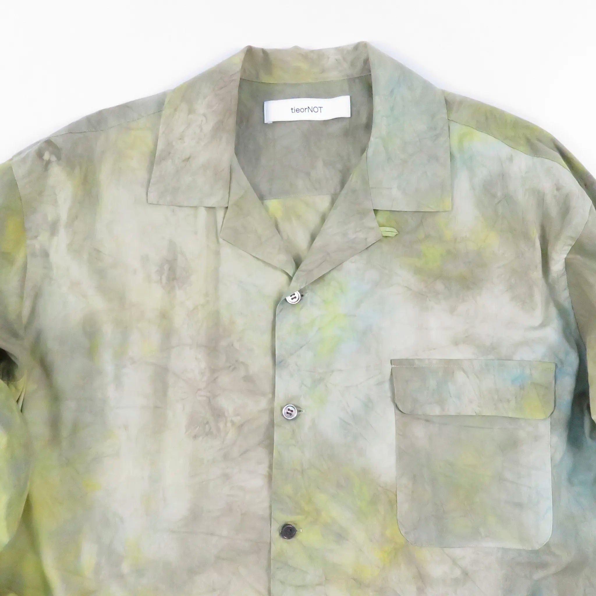 tieorNOT "PSYCHE2 H/S OPEN COLLAR SHIRT"