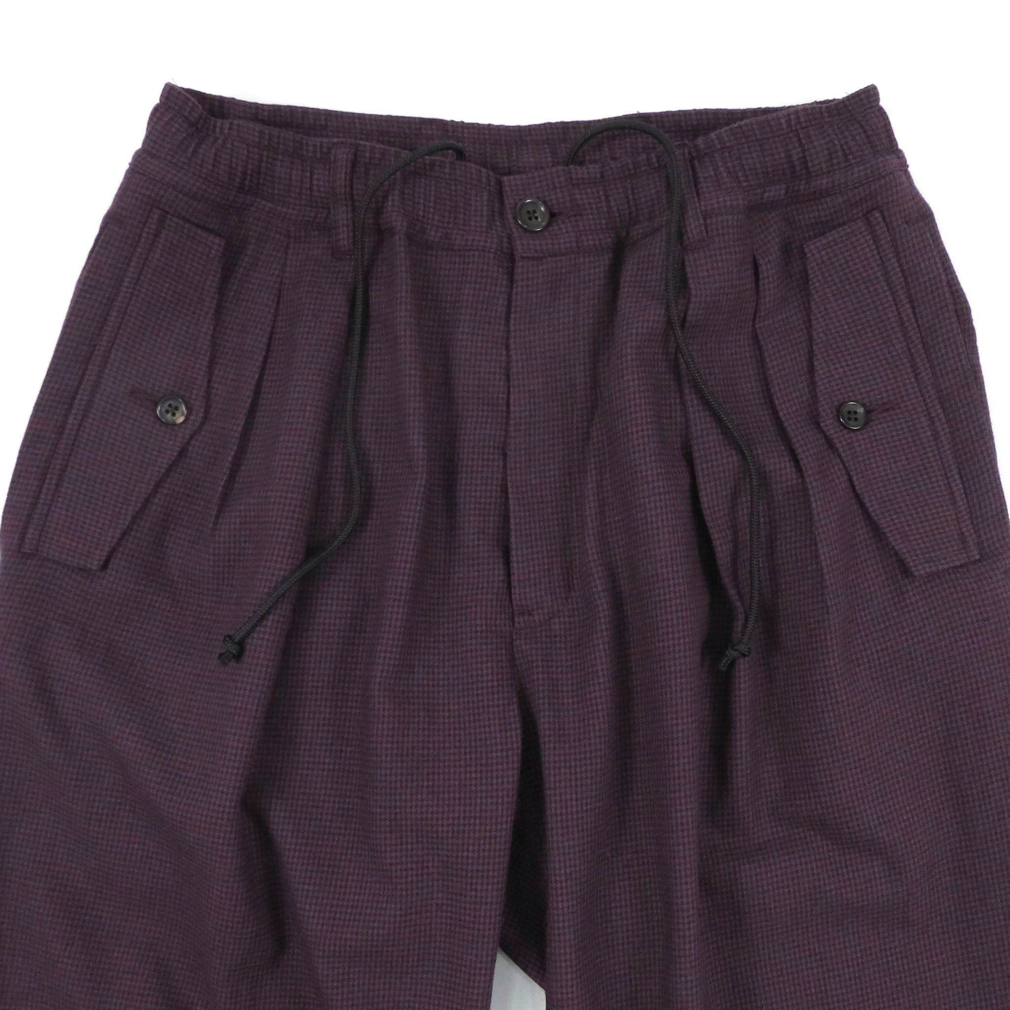 tieorNOT "HOUNDTOOTH FRANNEL TROUSERS"