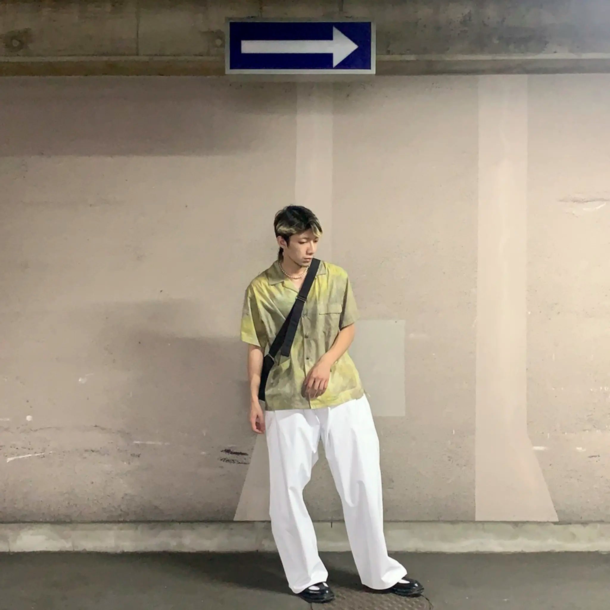 tieorNOT "PSYCHE2 H/S OPEN COLLAR SHIRT"