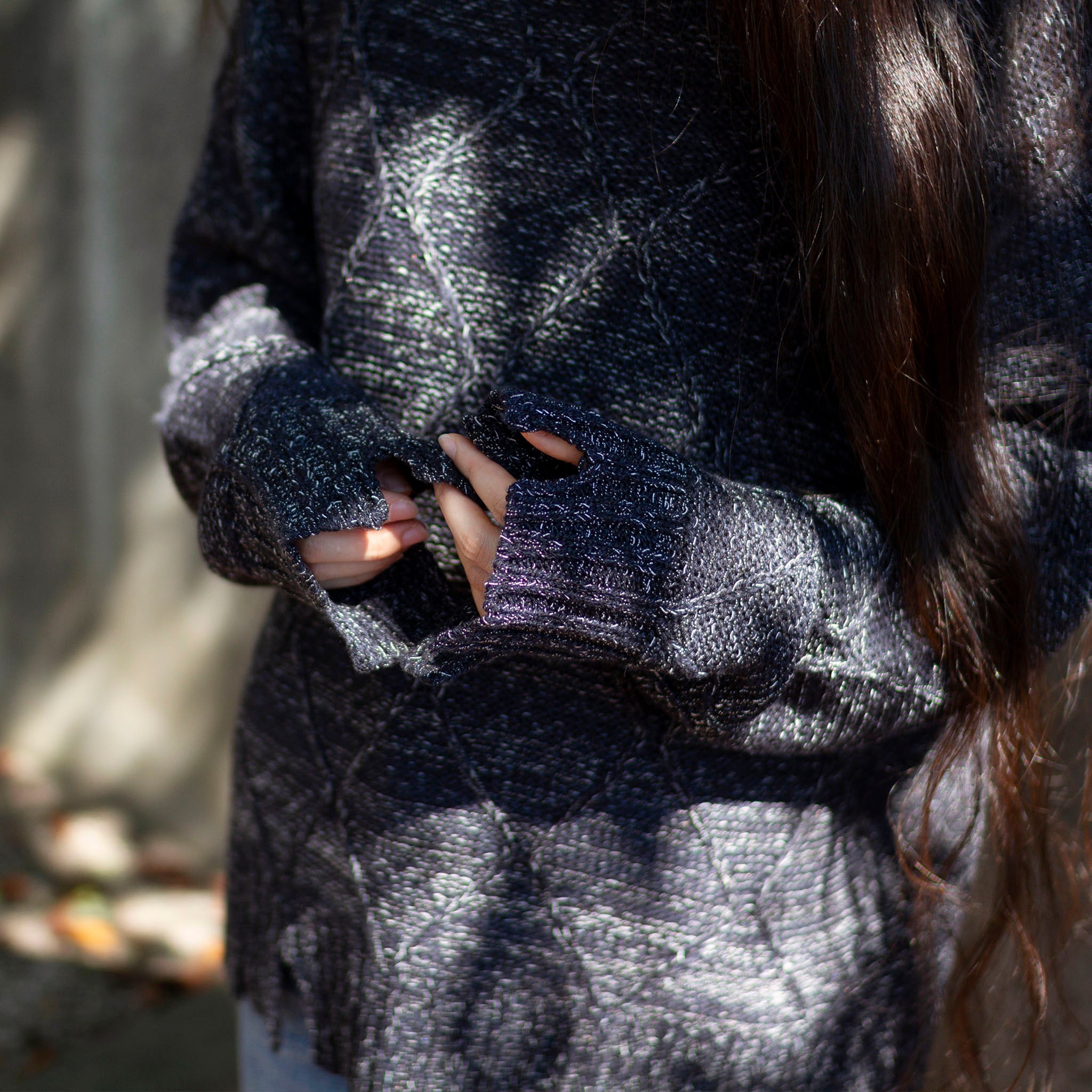 SABY "PPAPER KNIT DAMAGE HIGH NECK -Japanese Paper Knit -" 和紙ダメージ タートルネックニット