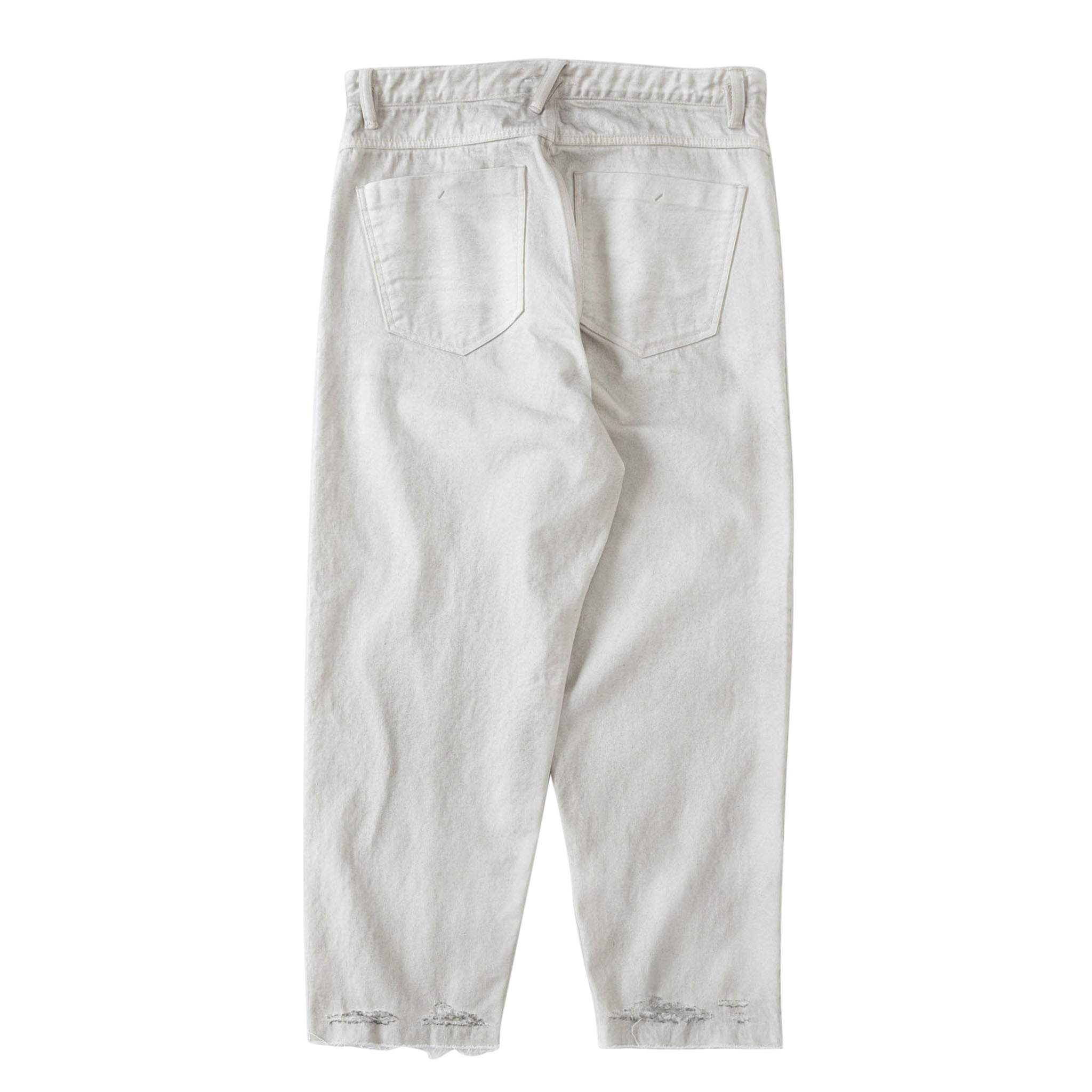 SABY "TYPE01 DECADENT PROCESSING - 12.5oz Bingo Denime -" ヴィンテージ ワイドテーパード ホワイトジーンズ