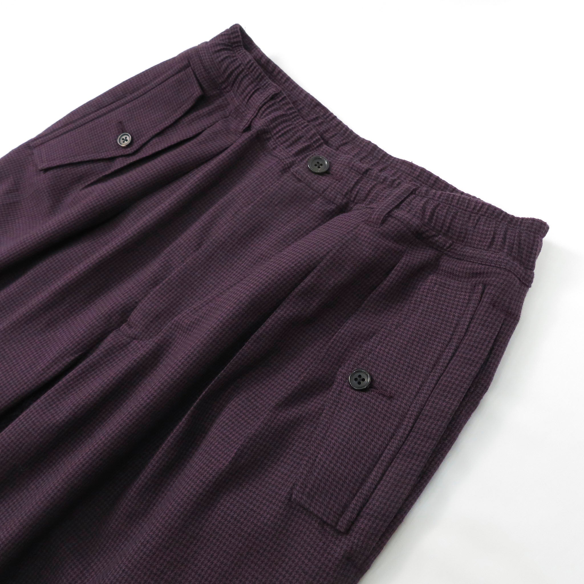 tieorNOT "HOUNDTOOTH FRANNEL TROUSERS"