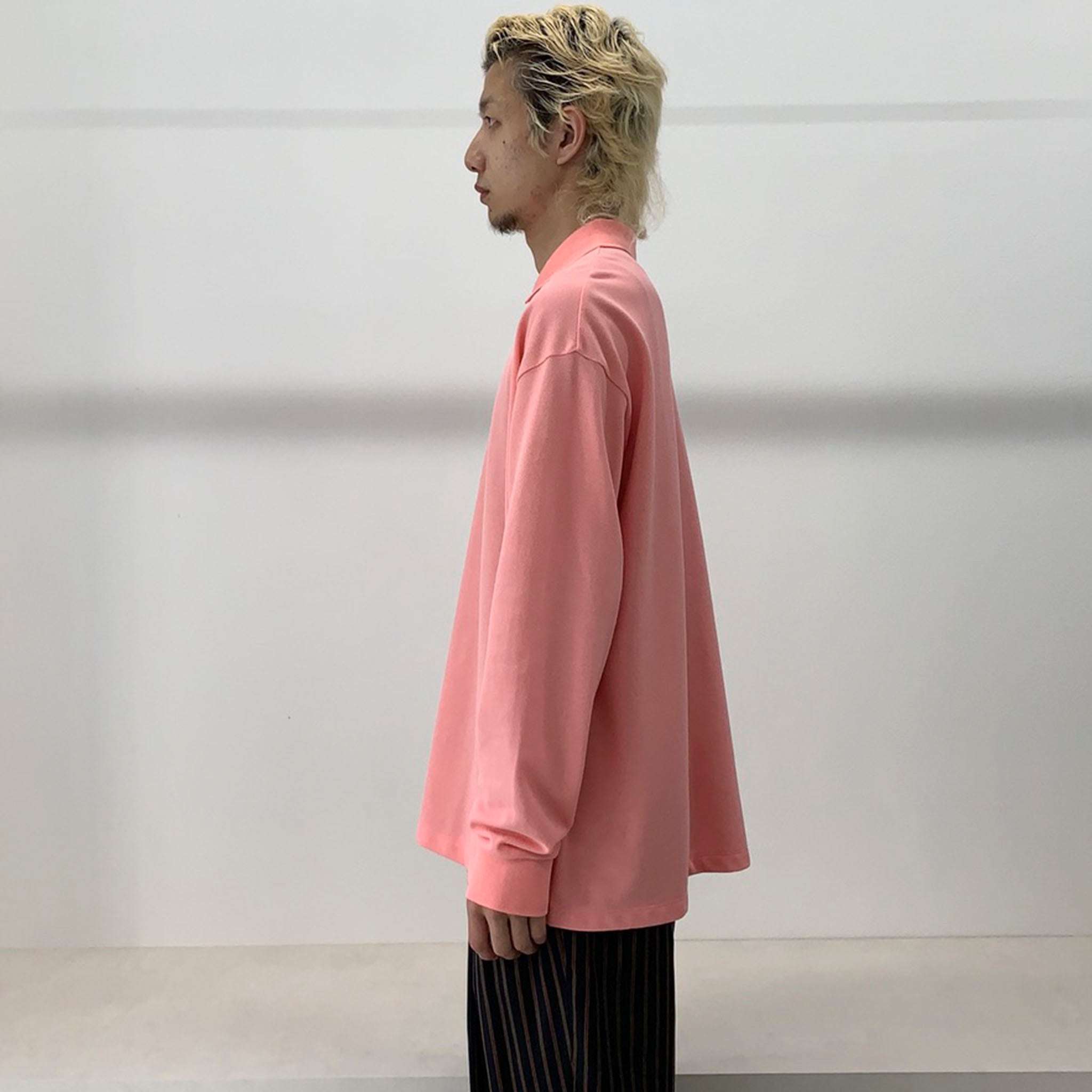 REVERBERATE "ZIP LONG SLEEVE POLO”