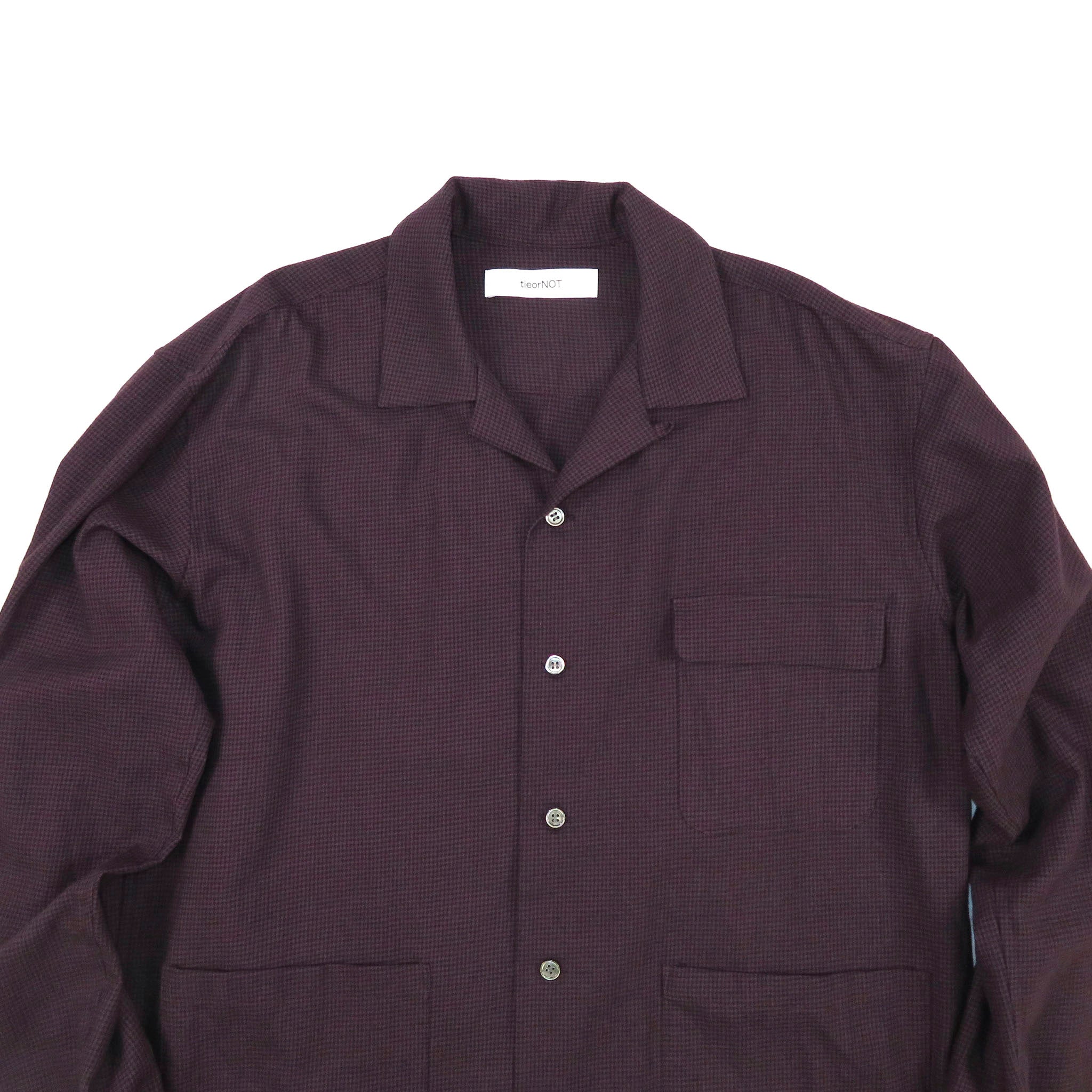 tieorNOT "HOUNDTOOTH FRANNEL SH"