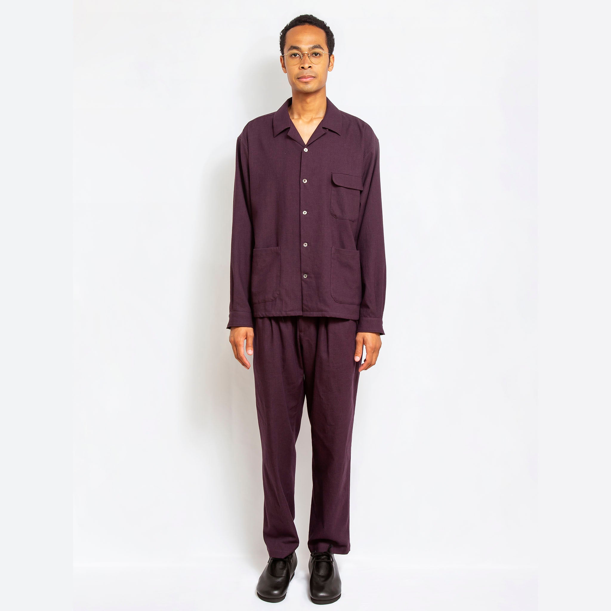 tieorNOT "HOUNDTOOTH FRANNEL SH"