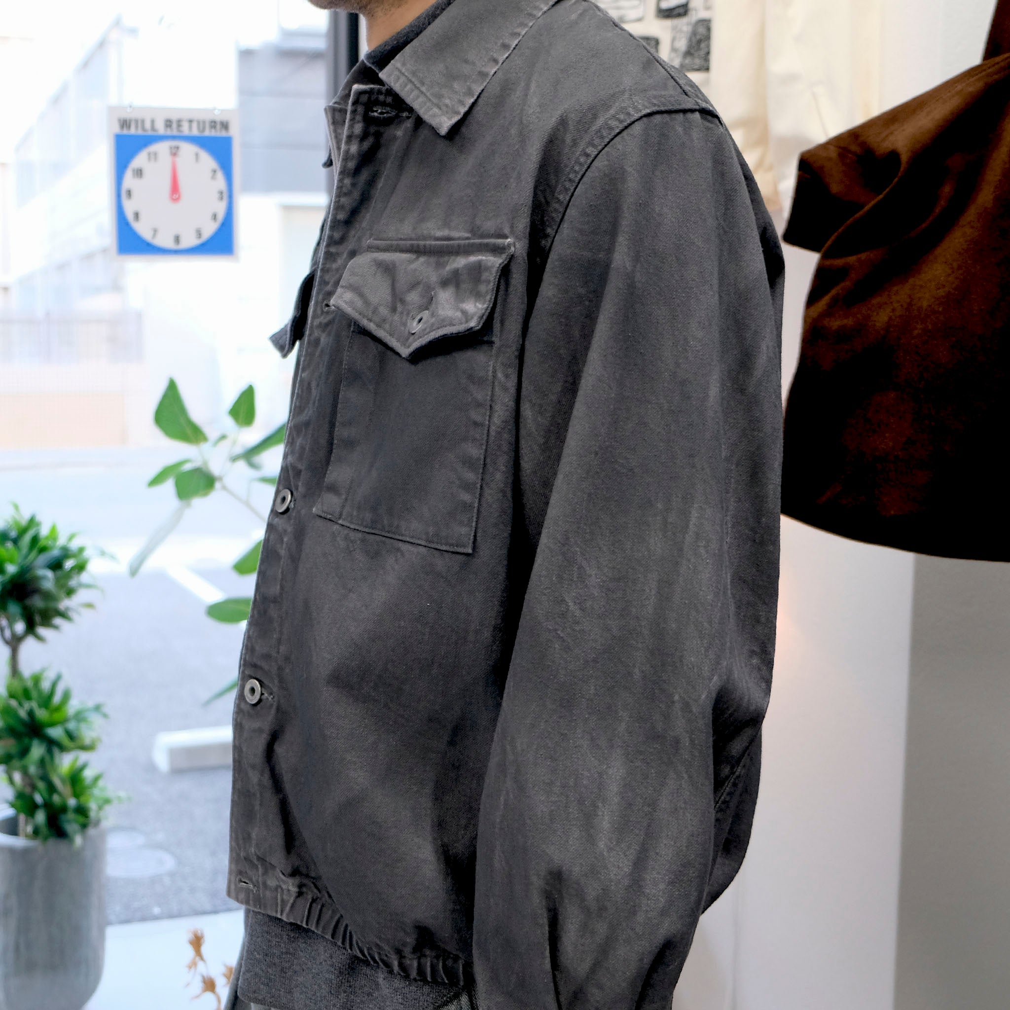 ENCOMING "DENIM TWO POCKETS SHIRT BLOUSON" フェードデニム シャツブルゾン