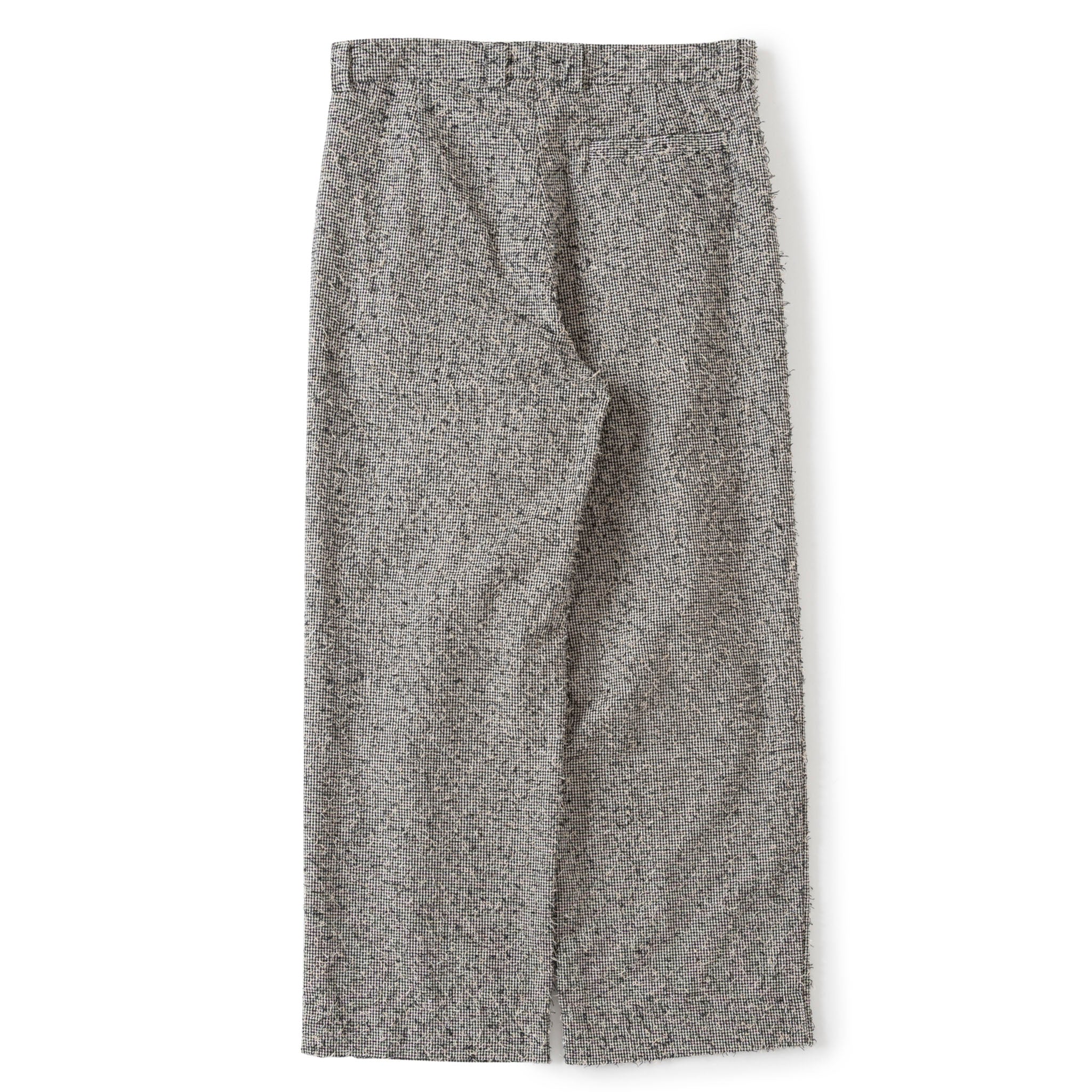 23AW SABYサバイ ALL IN ONE ウール リネン ツイード SABY (サバイ) / SLEEPING TROUSER - Cotton Linen FAB × Needle Work -