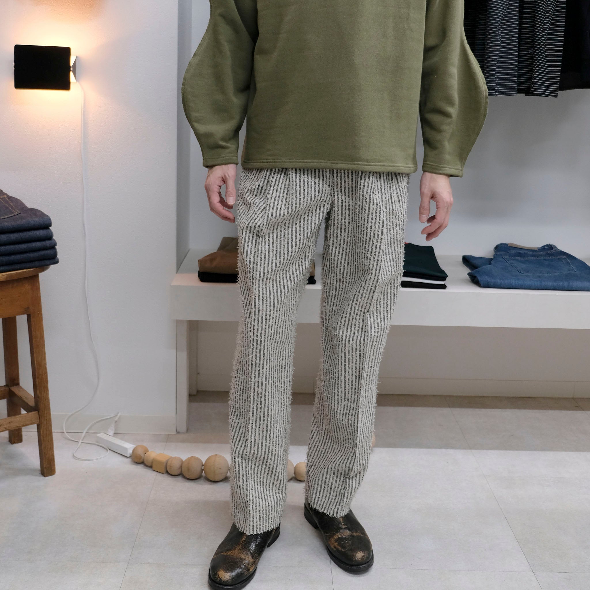 SABY (サバイ) / SLEEPING TROUSER - Cotton Linen FAB × Needle Work -