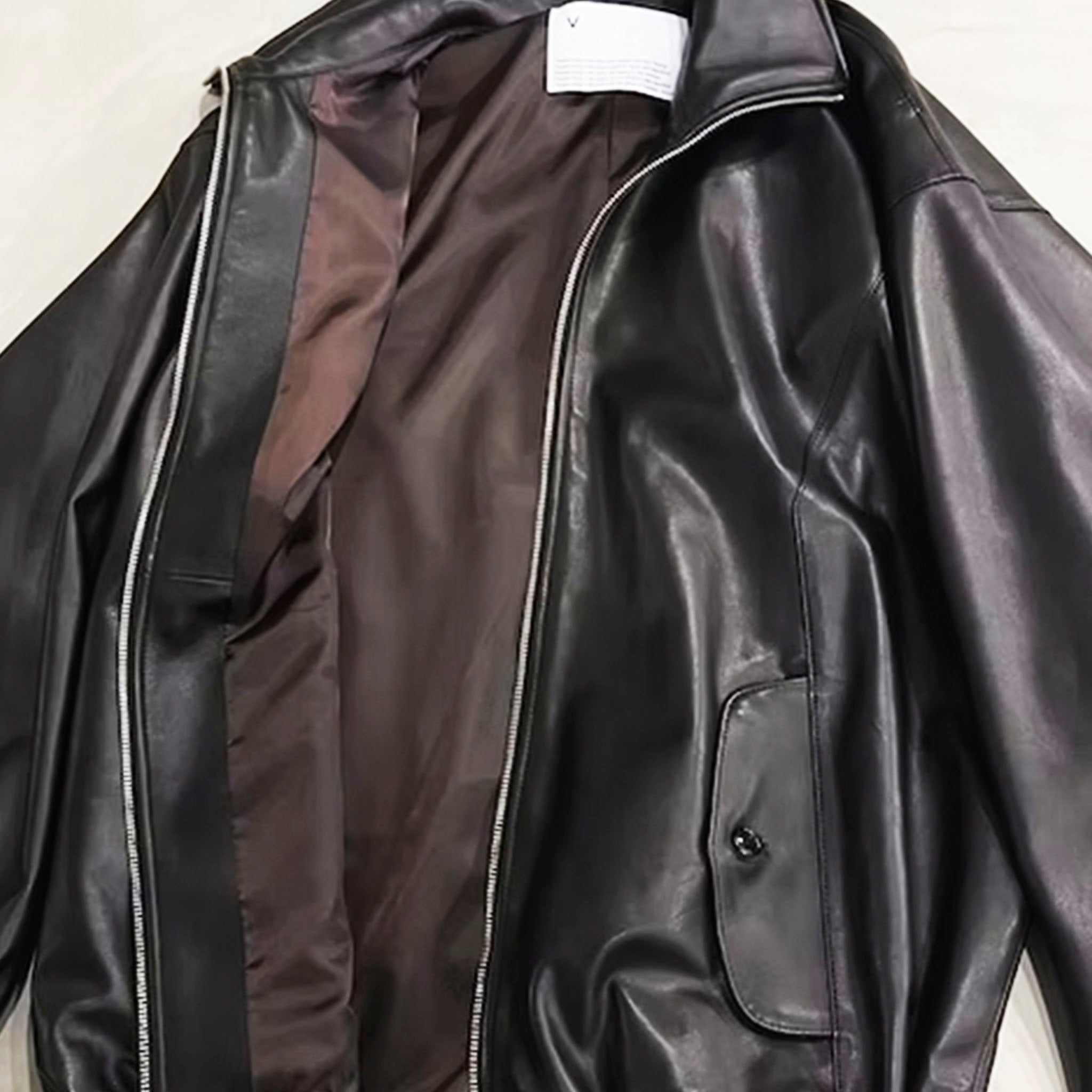 VOAAOV（ヴォアーブ）/ LIMITED-EDITION SHEEP LEATHER TRACK JACKET シープレザートラックジャケット