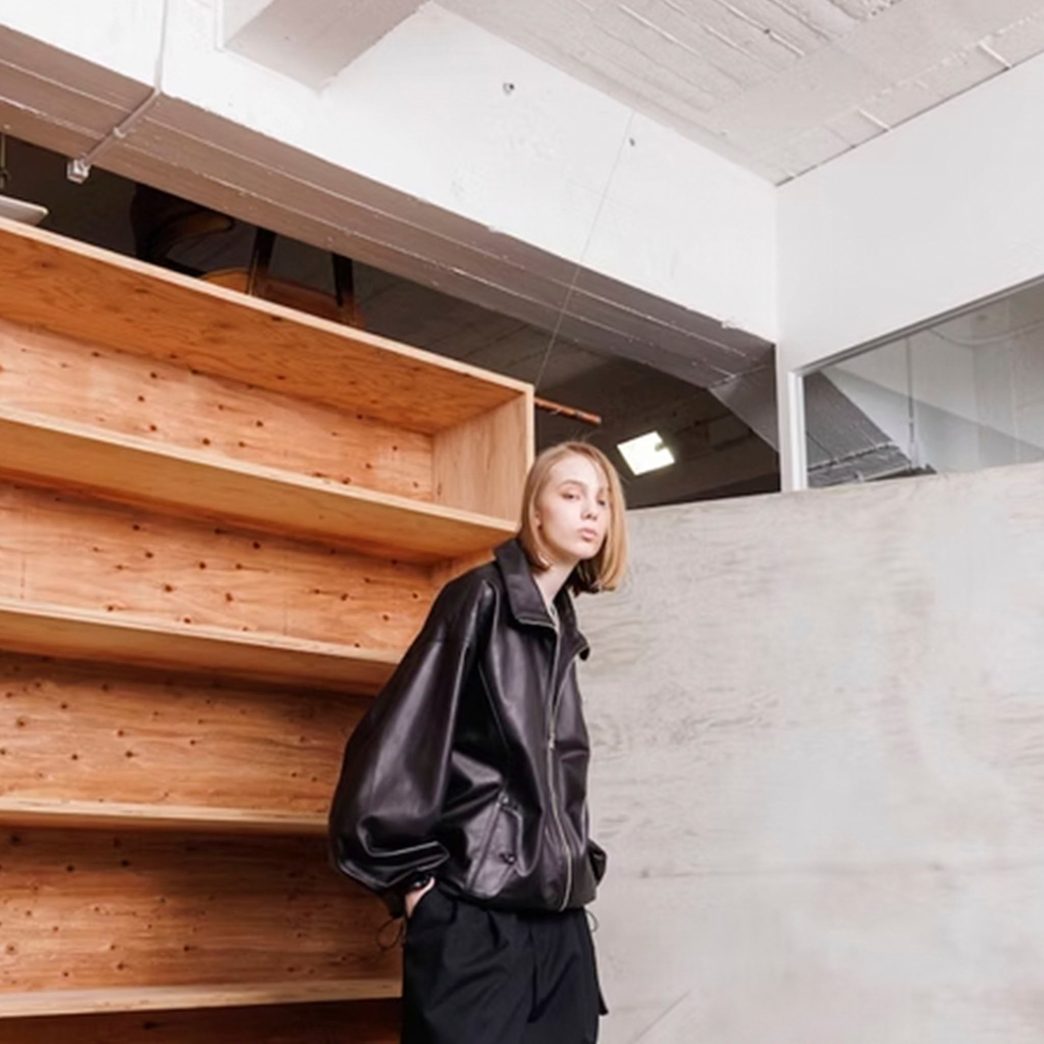 VOAAOV（ヴォアーブ）/ LIMITED-EDITION SHEEP LEATHER TRACK JACKET シープレザートラックジャケット