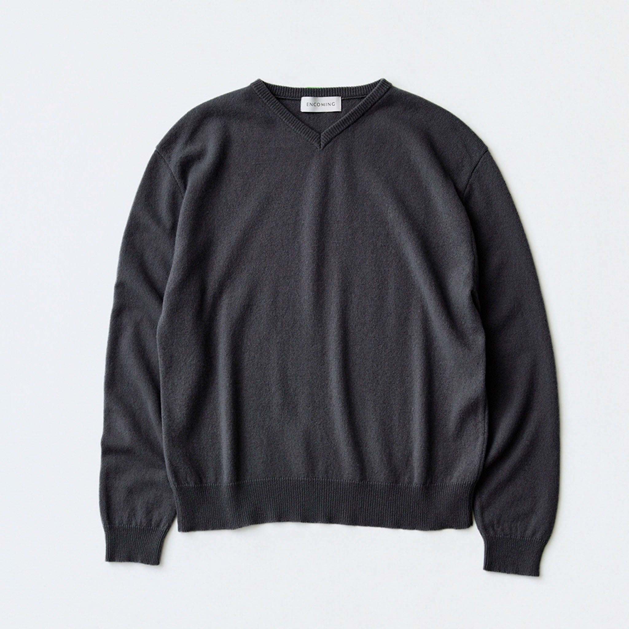 ENCOMING（インカミング）/ KNITTED V NECK JUMPER カシミヤVネックニット