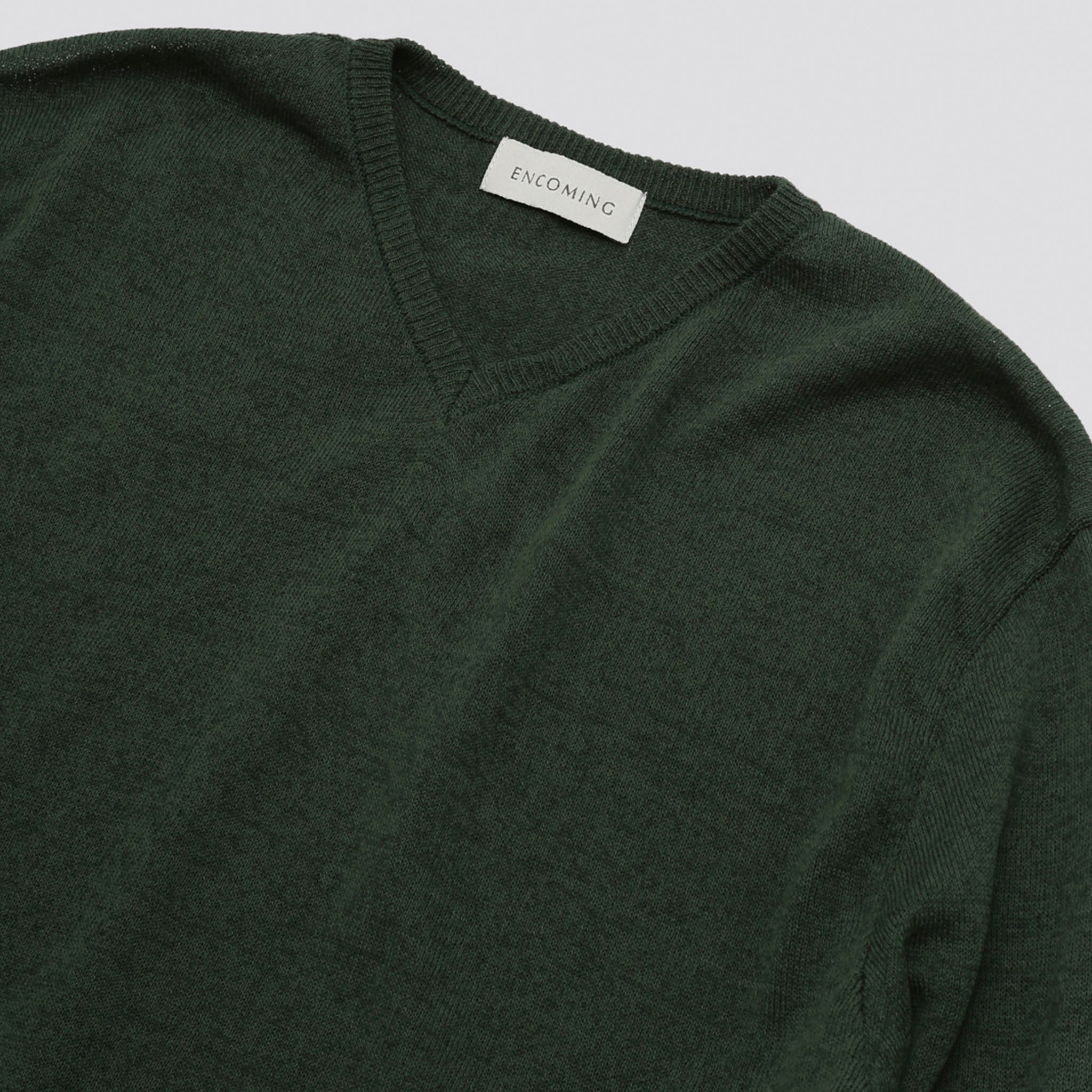 ENCOMING "KNITTED V NECK JUMPER" Vネック ニット