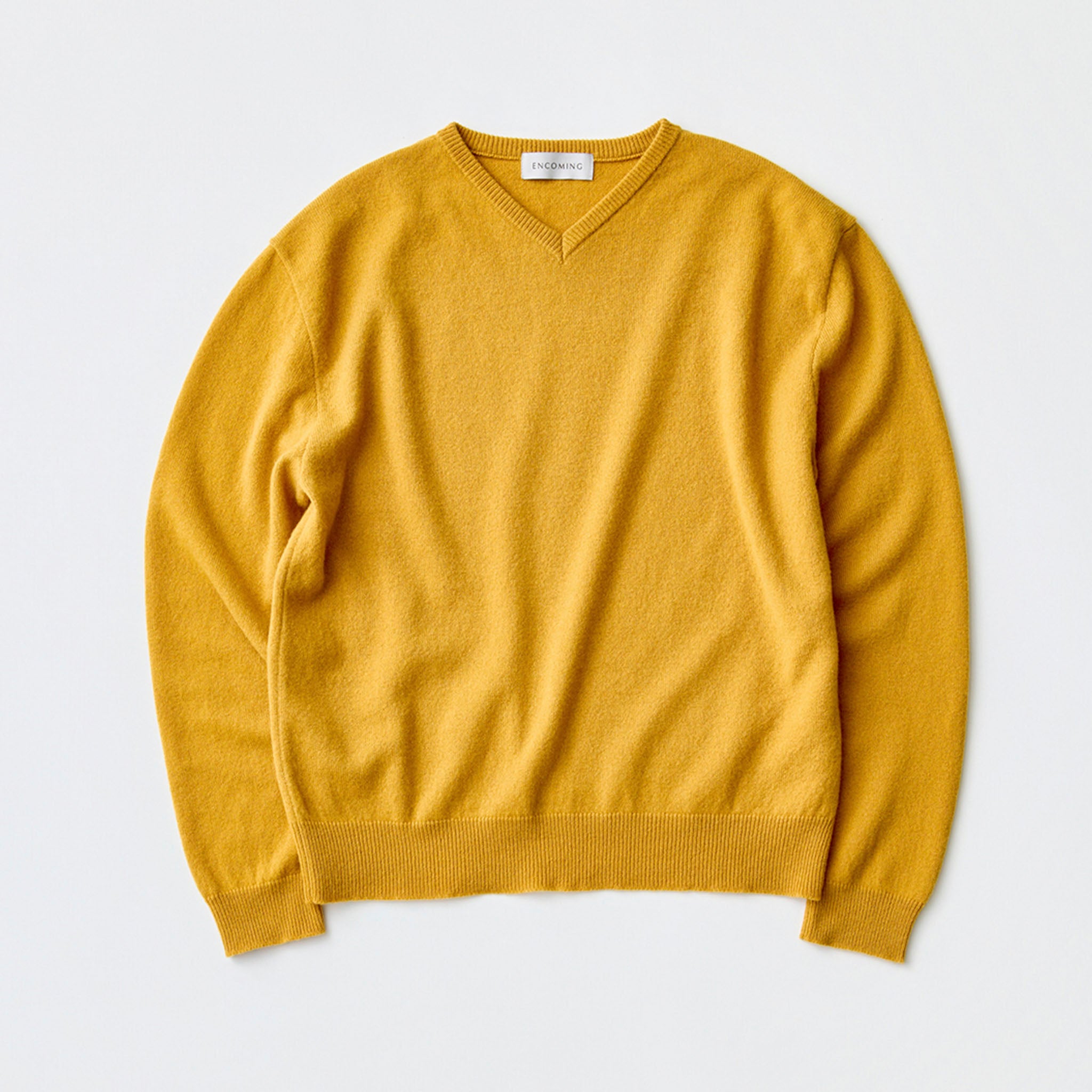 ENCOMING（インカミング）/ KNITTED V NECK JUMPER カシミヤVネックニット