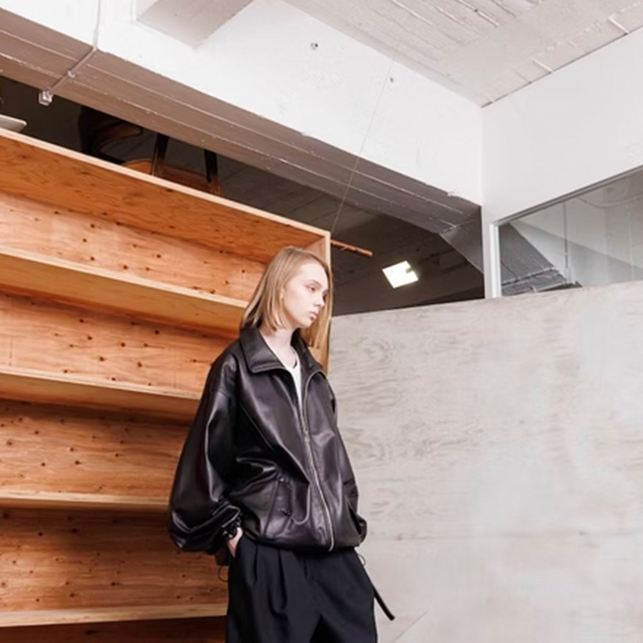 VOAAOV（ヴォアーブ）/ LIMITED-EDITION SHEEP LEATHER TRACK JACKET シープレザートラックジャケット