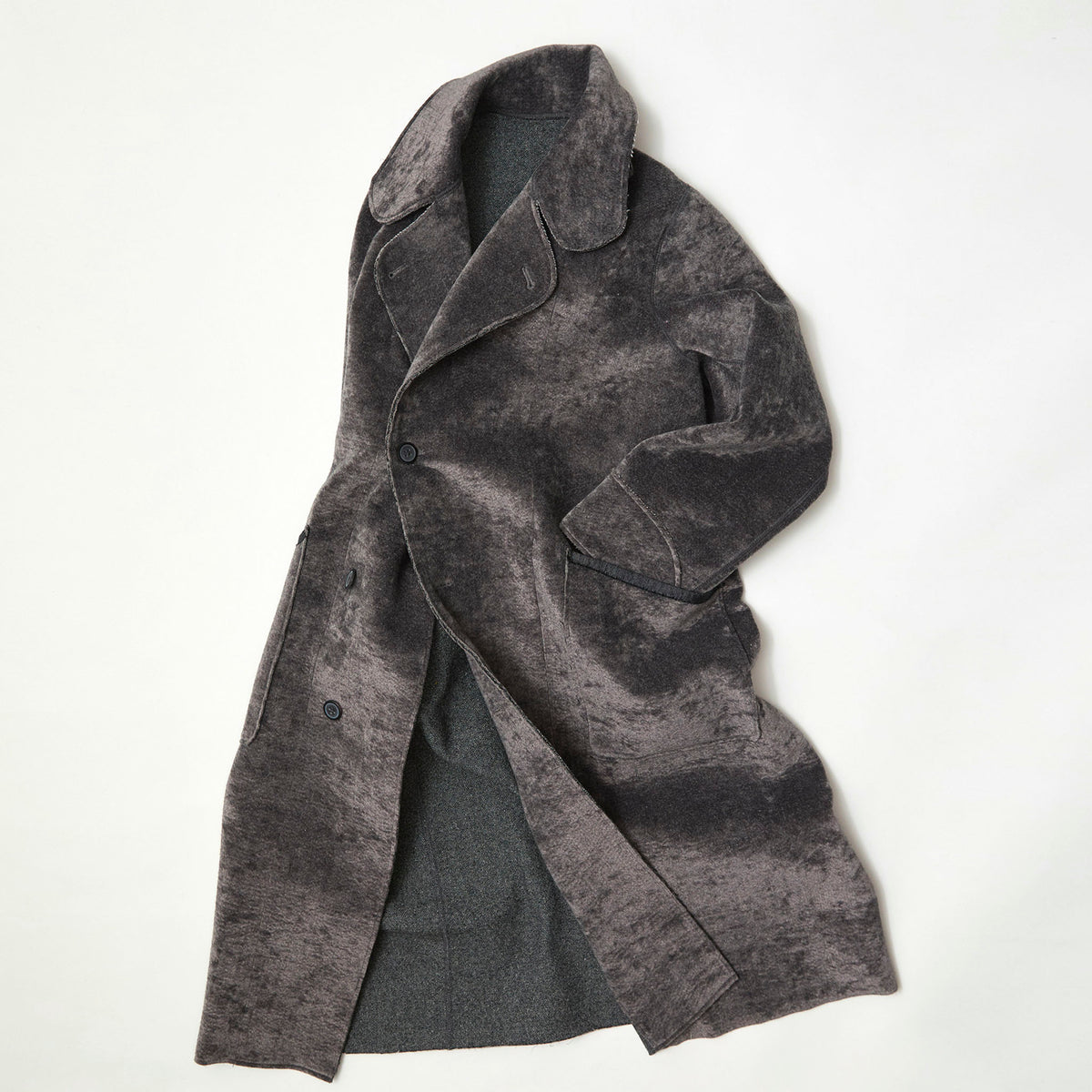SABY（サバイ）/ REVERSIBLE USMA COAT リバーシブル ウール・ベロアコート