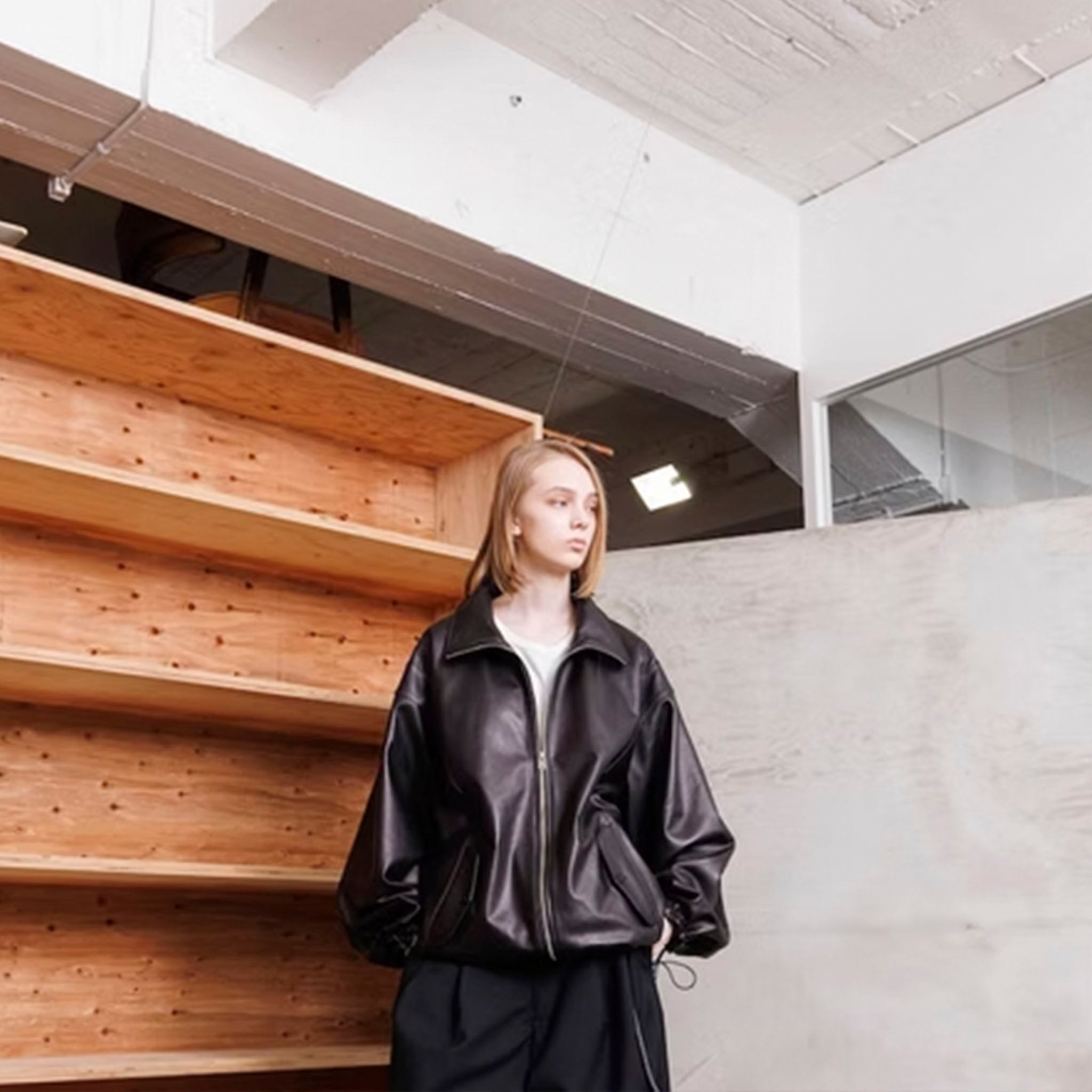 VOAAOV（ヴォアーブ）/ LIMITED-EDITION SHEEP LEATHER TRACK JACKET シープレザートラックジャケット