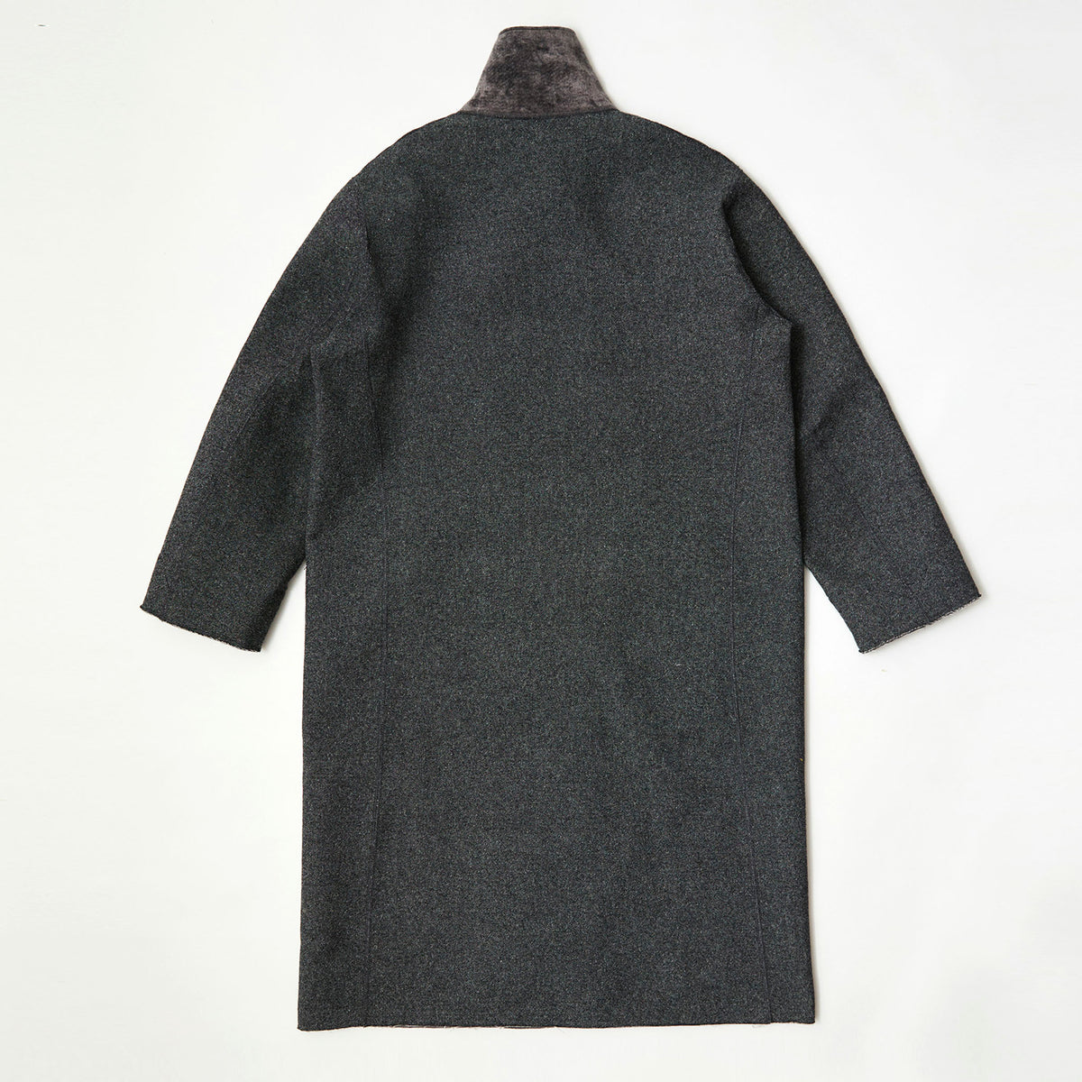 SABY（サバイ）/ REVERSIBLE USMA COAT リバーシブル ウール・ベロアコート