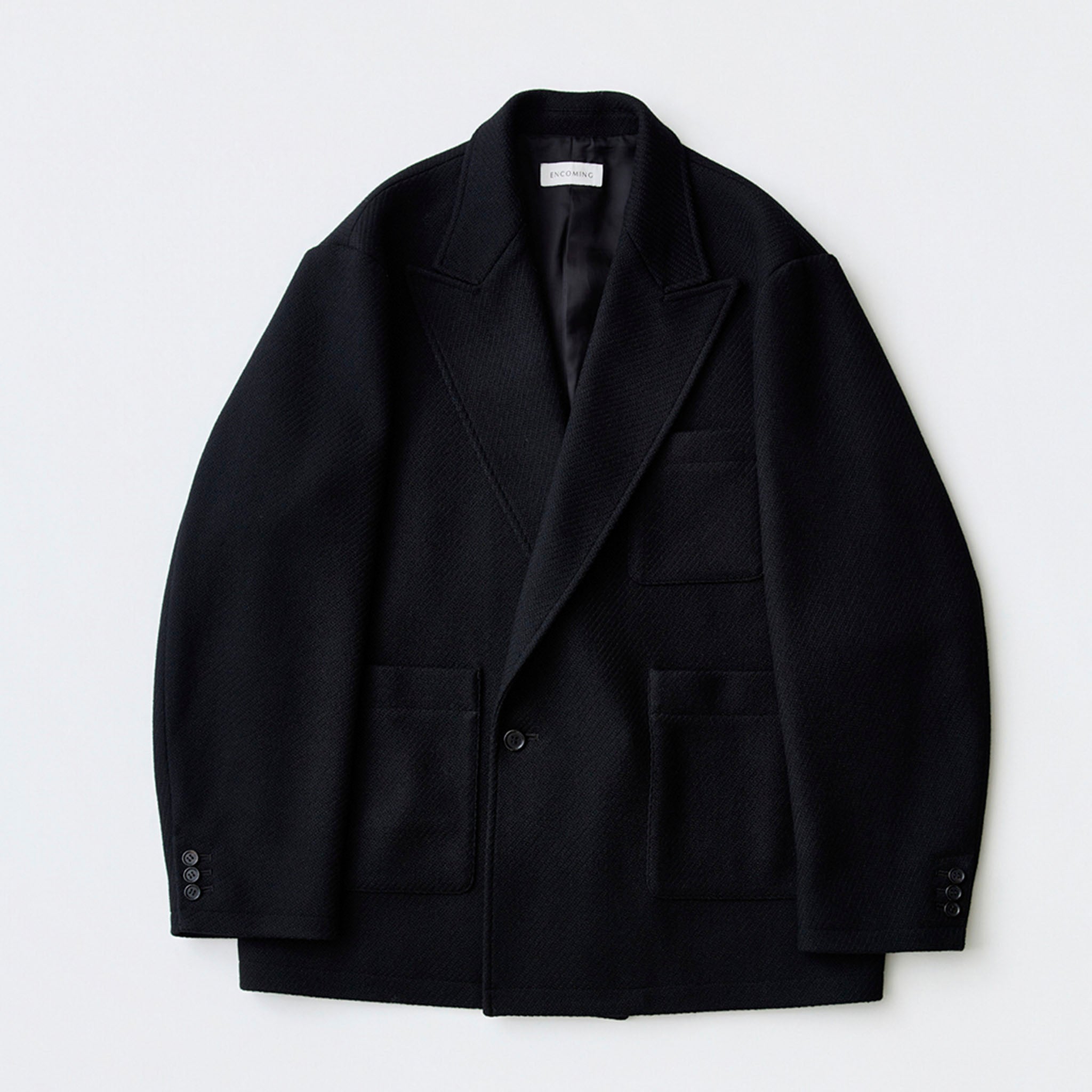 ENCOMING（インカミング）/ RELAXED DOUBLED JACKET ブリティッシュカルゼツイードダブルジャケット