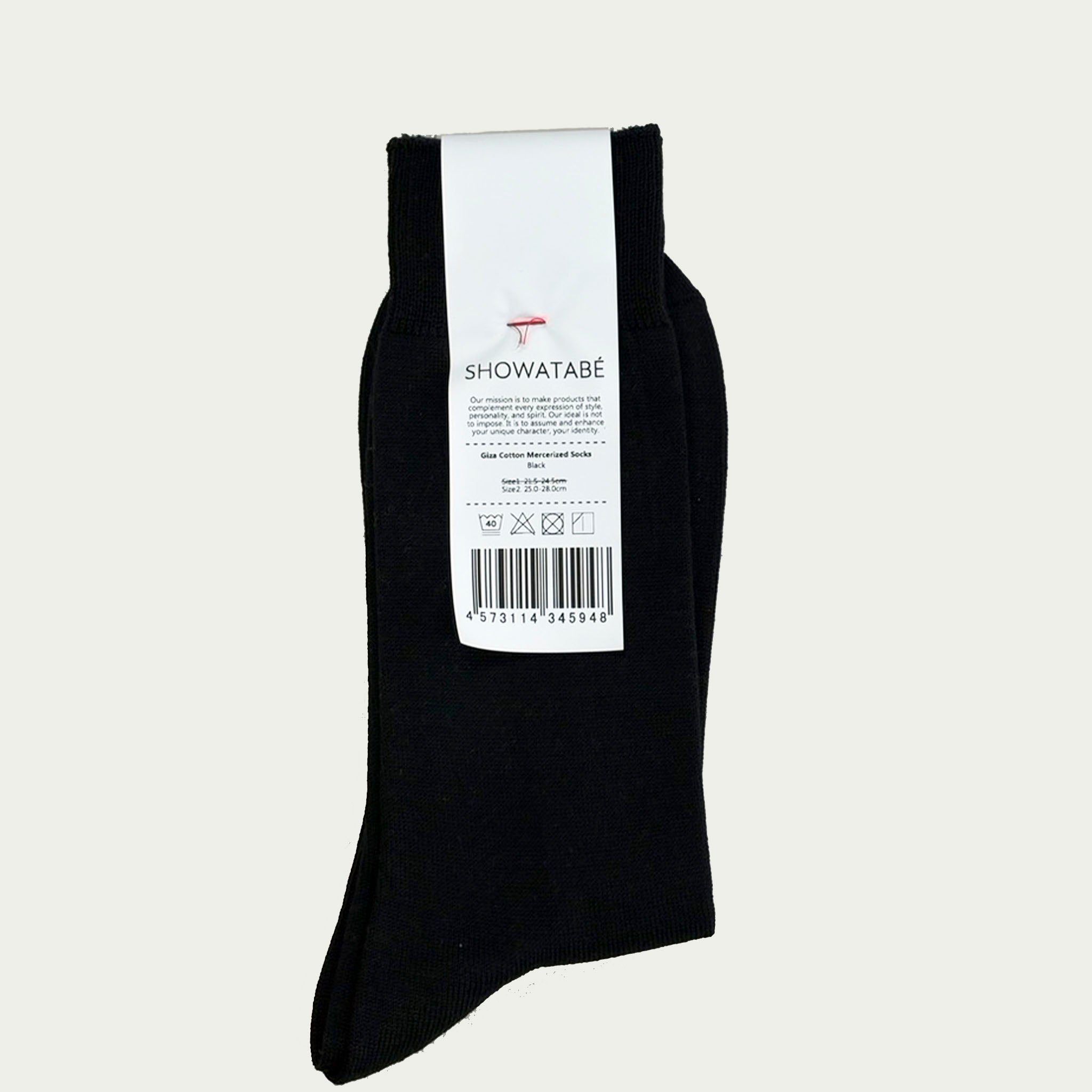 SHOWATABE "GIZA COTTON MERCERIZED SOCKS" ギザコットン ハイゲージソックス