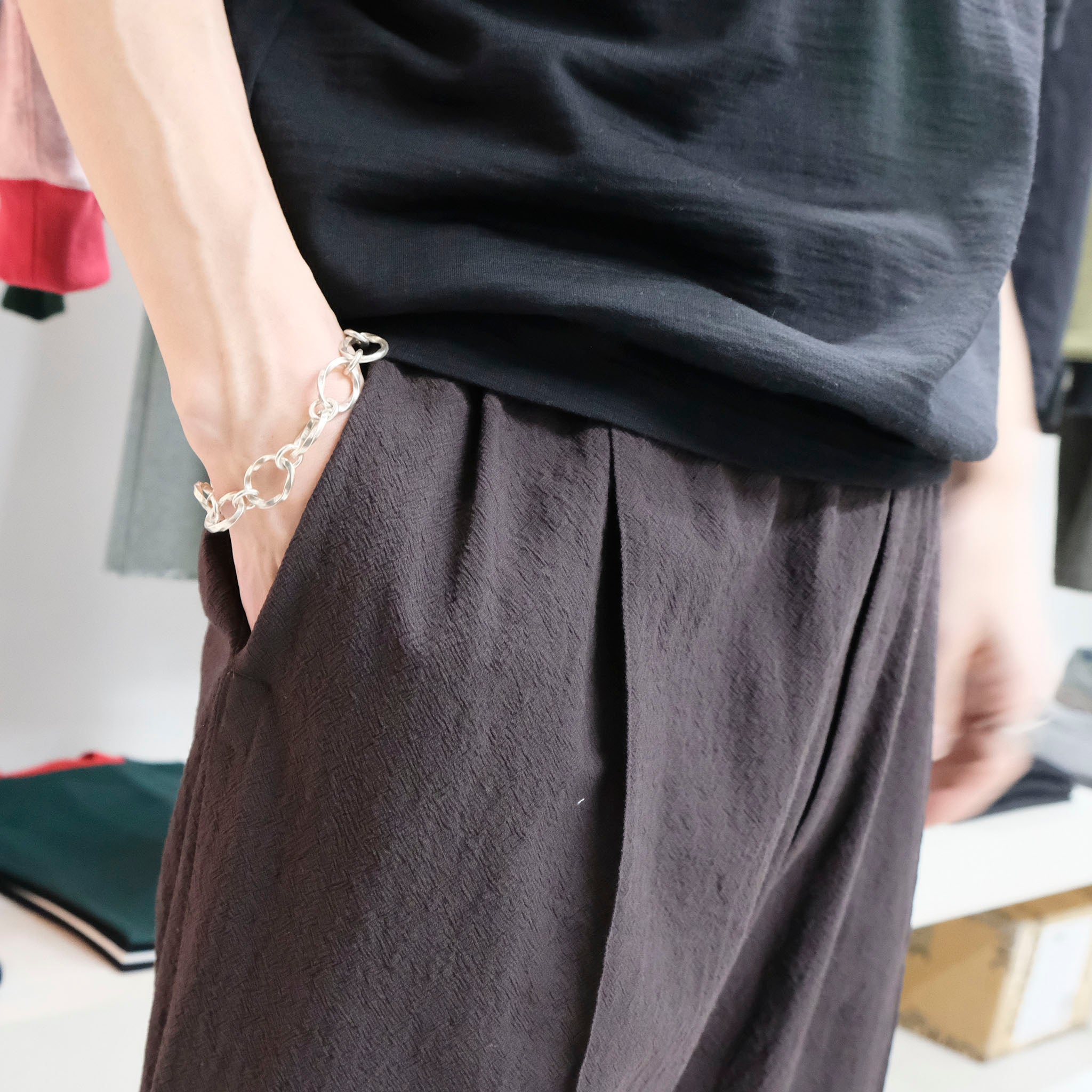 PRODUCT TWELVE (プロダクトトゥエルブ) / Super 140's Melino Wool Short Sleeve Half Zip