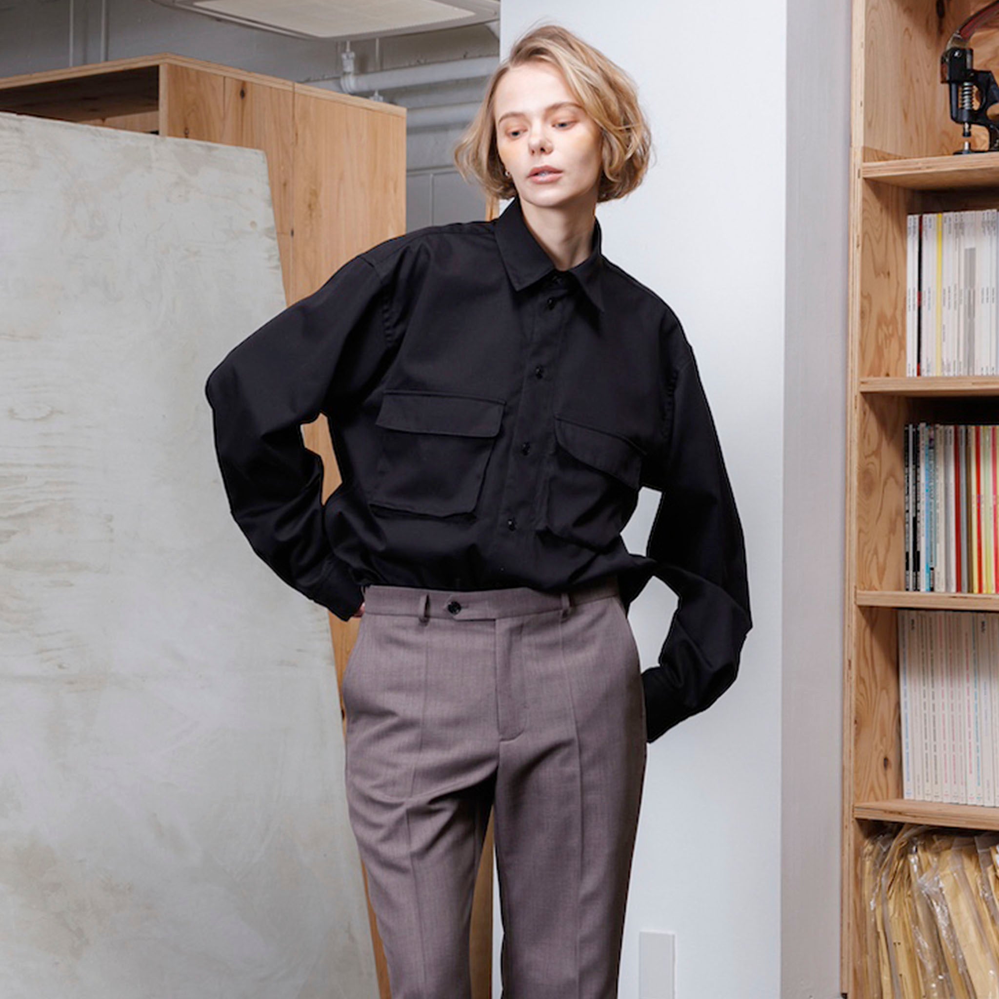 VOAAOV "COTTON TWILL WORK SHIRT" コットンツイル ワークシャツジャケット