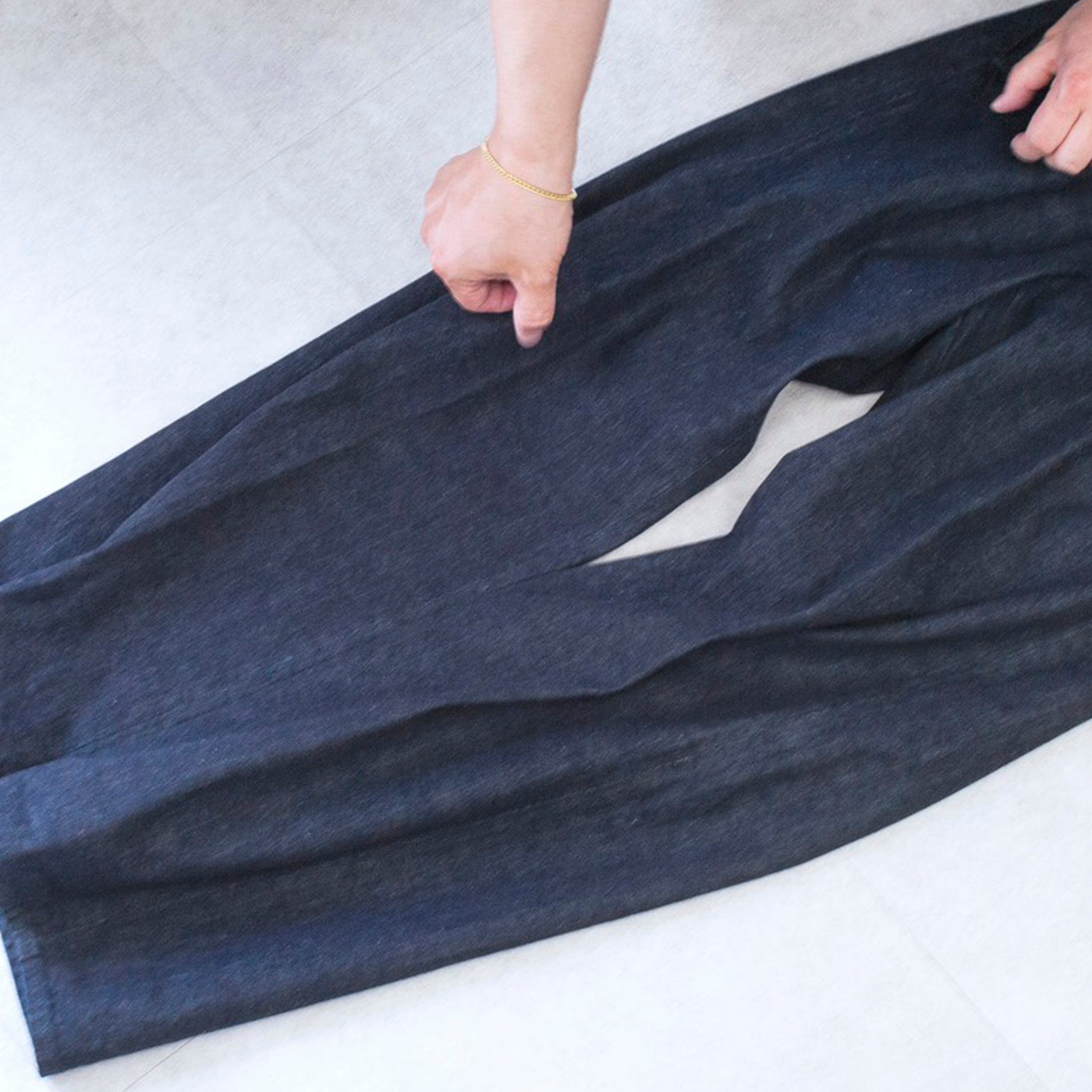 OKOLO (オコロ) / SIMONS JEANS BLUE ジンバブエコットン デニムトラウザーパンツ