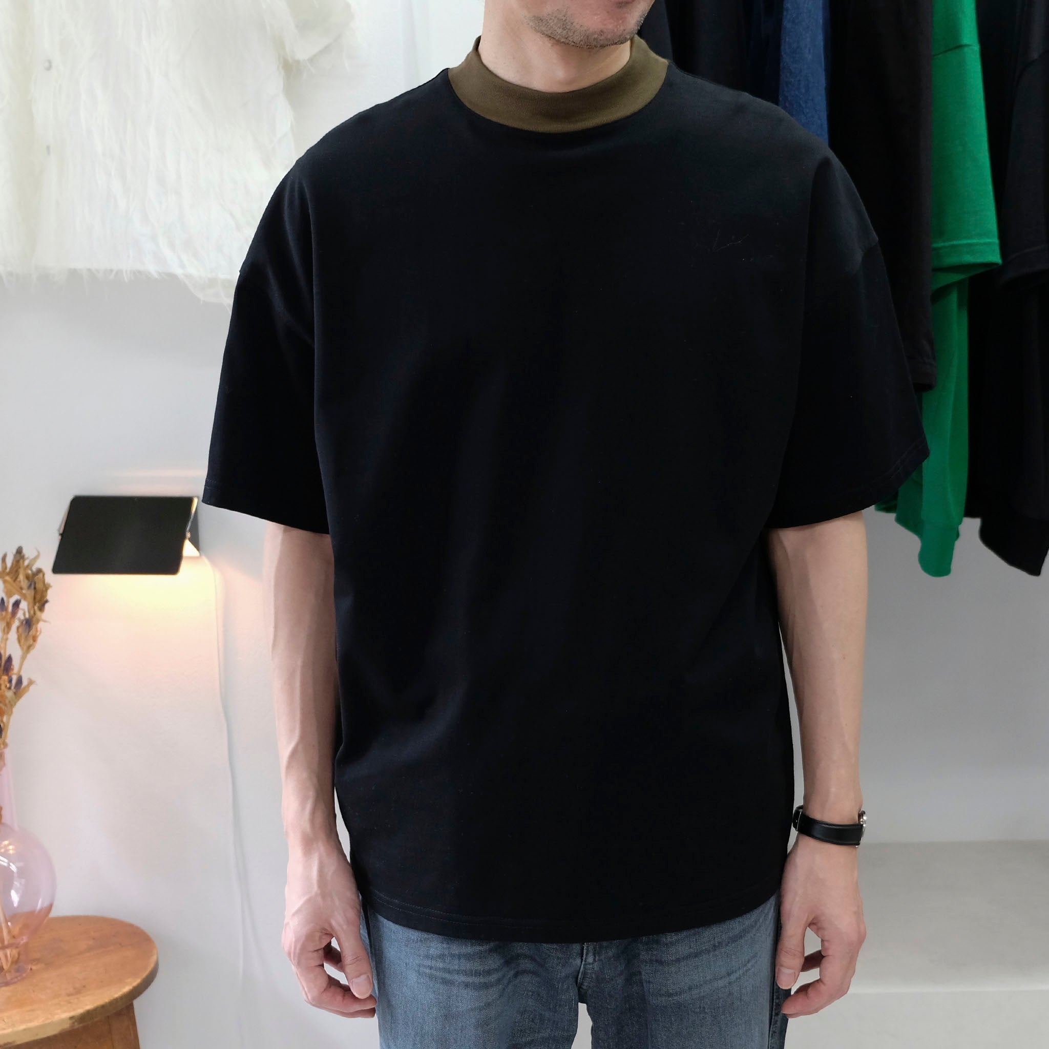 OKOLO "ORIGINAL MOCK NECK T-SHIRT" モックネック  Tシャツ
