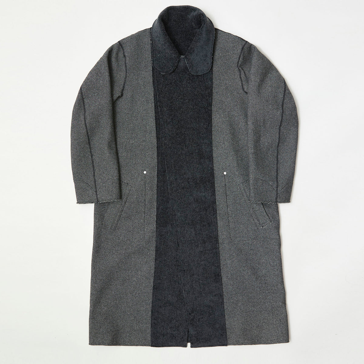 SABY（サバイ）/ REVERSIBLE USMA COAT リバーシブル ウール・ベロアコート