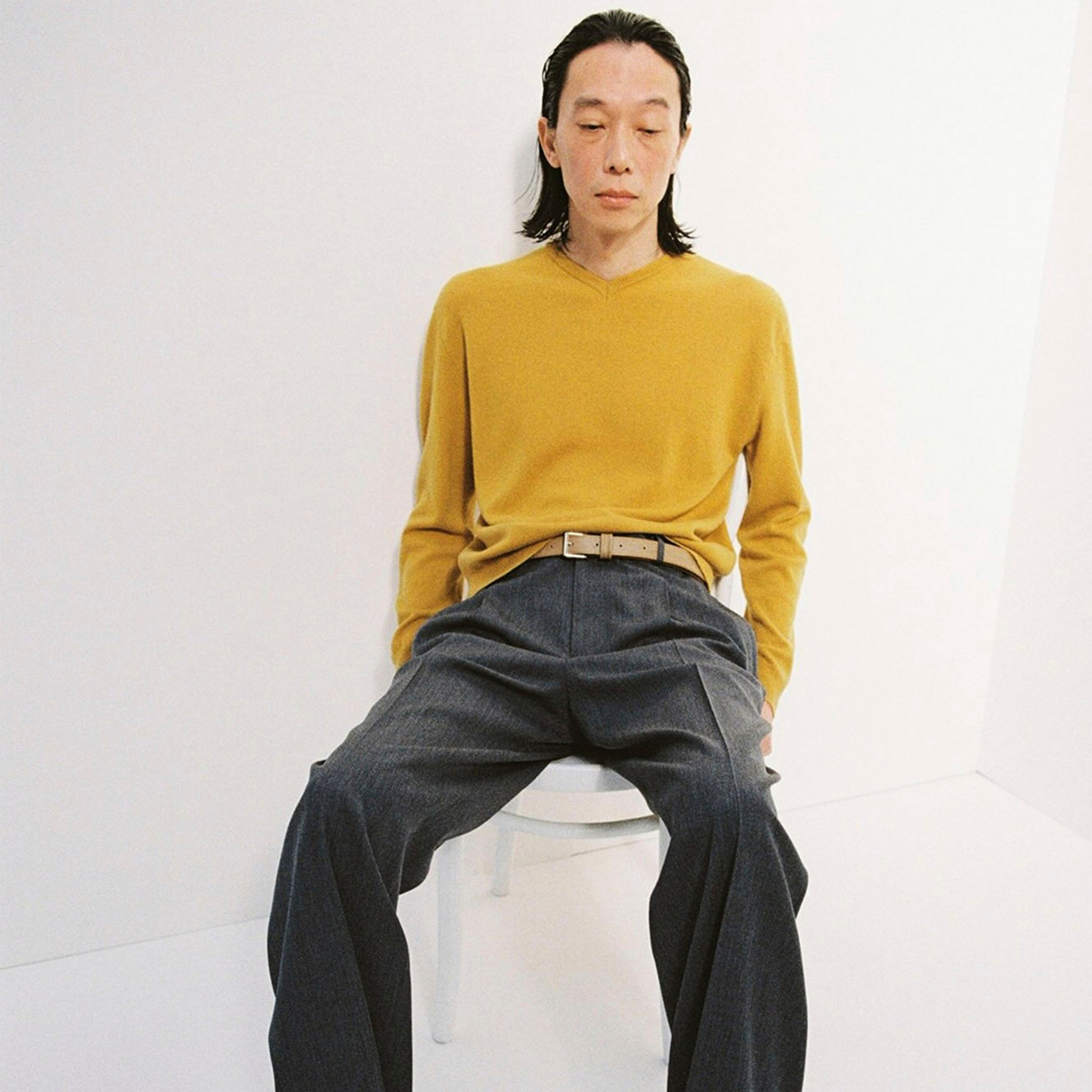 ENCOMING（インカミング）/ KNITTED V NECK JUMPER カシミヤVネックニット
