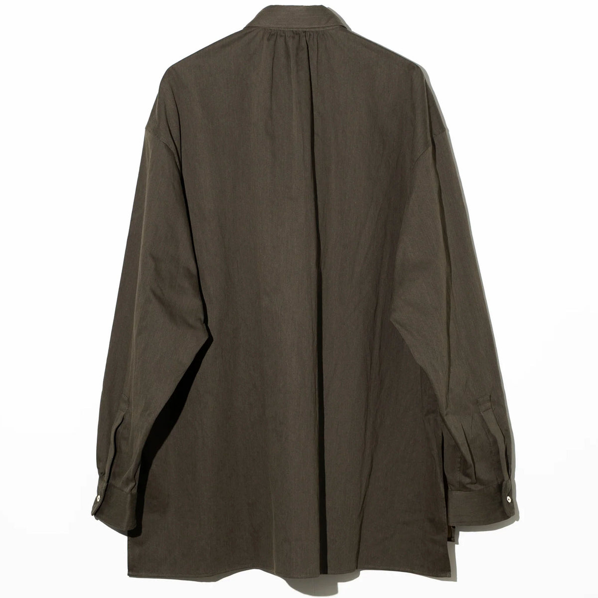 AXIS（アクシス）/ OVER SIZE PULL OVER SHIRT コットンサテンギャザープルオーバーシャツ