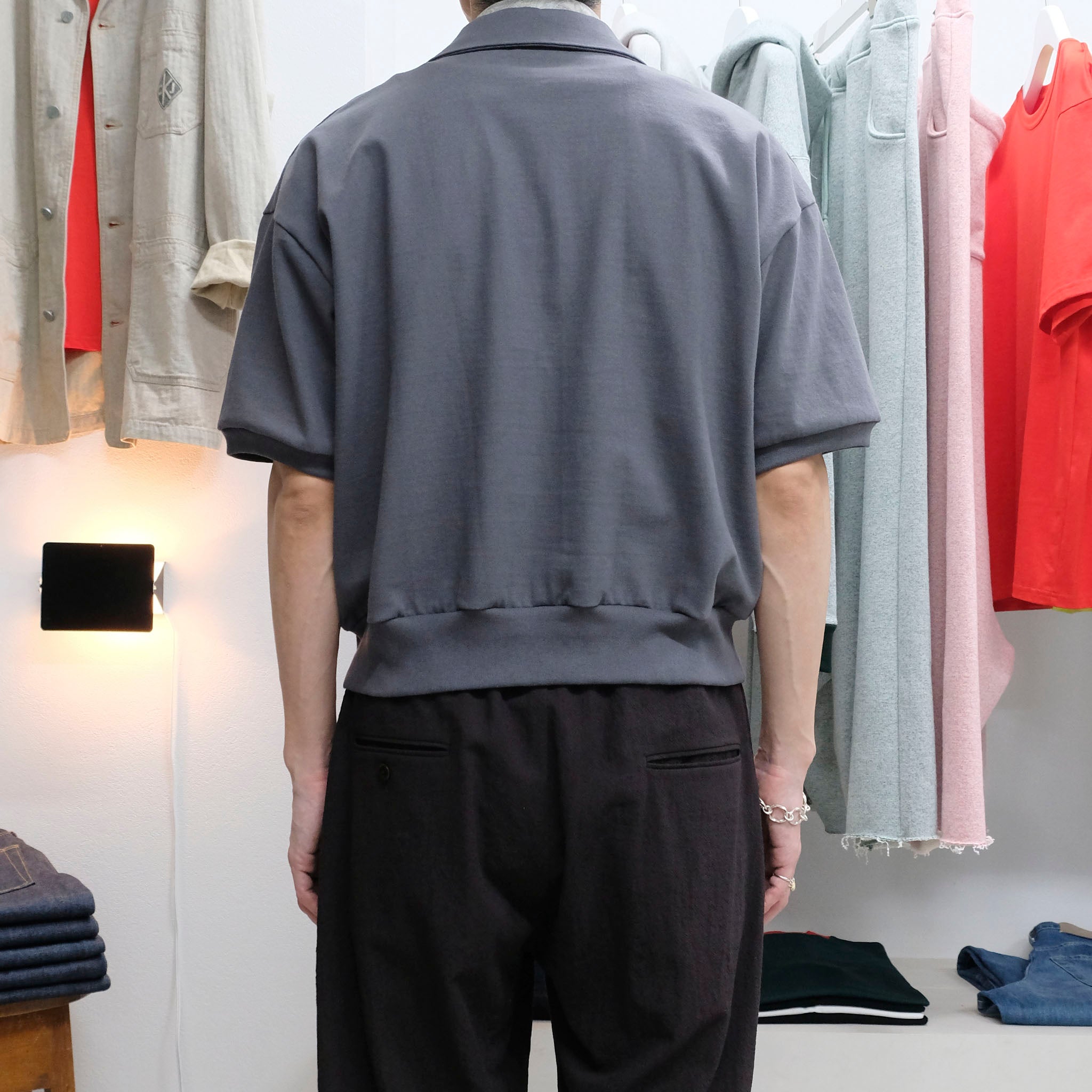 REVERBERATE (リバーバレイト) / HALF ZIP JERSEY SHORT SLEEVE