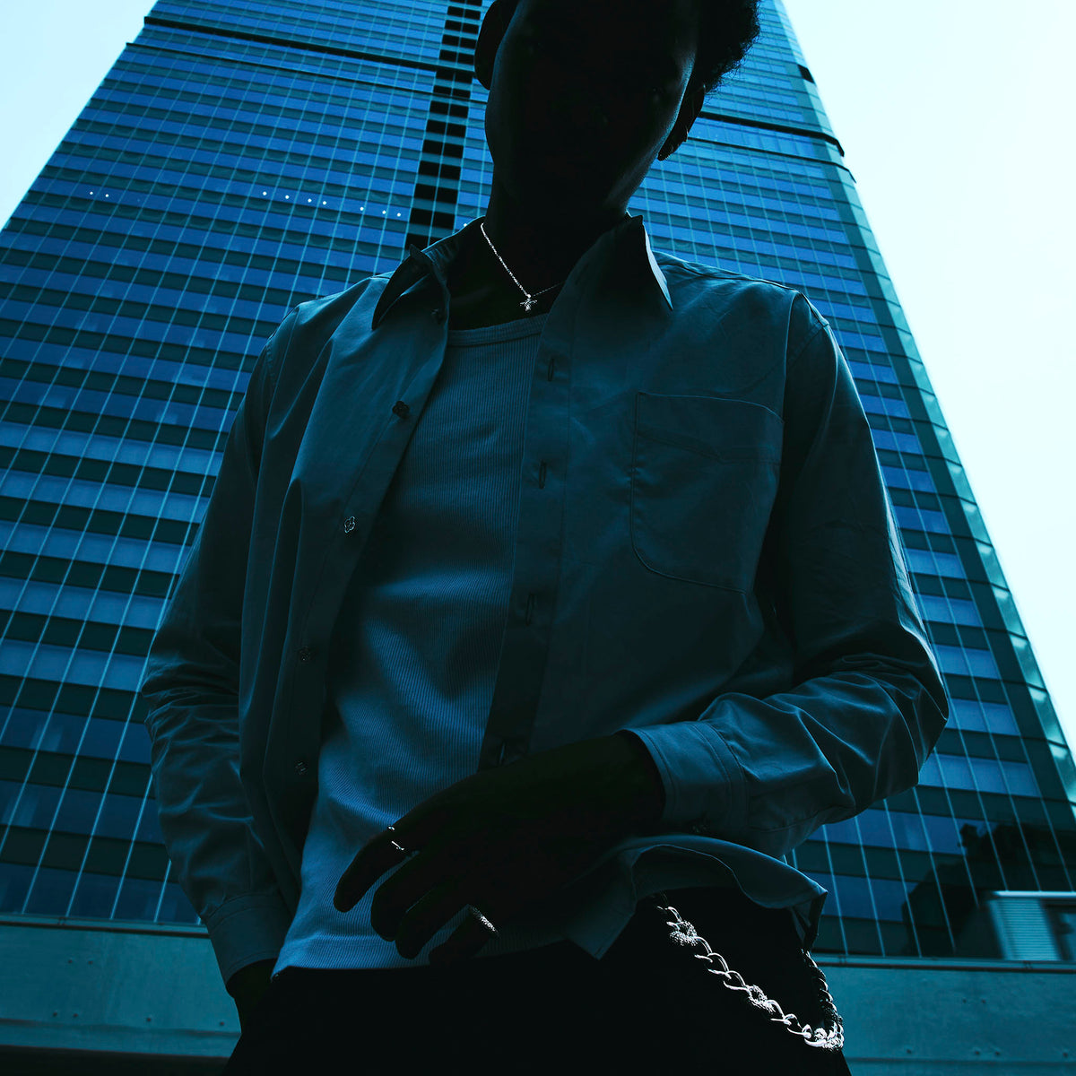 SHRINE（シュライン）/ STONE BUTTON SHIRT ストーンボタンシャツ