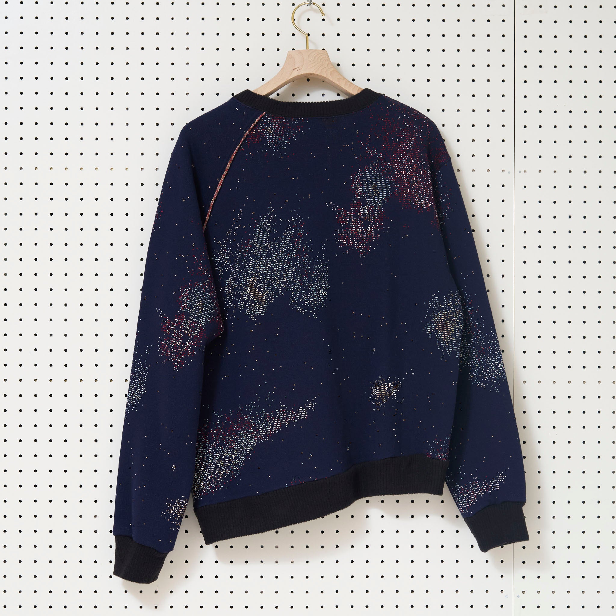 RANDY "BABBLING" アシンメトリー クルーネックスウェット