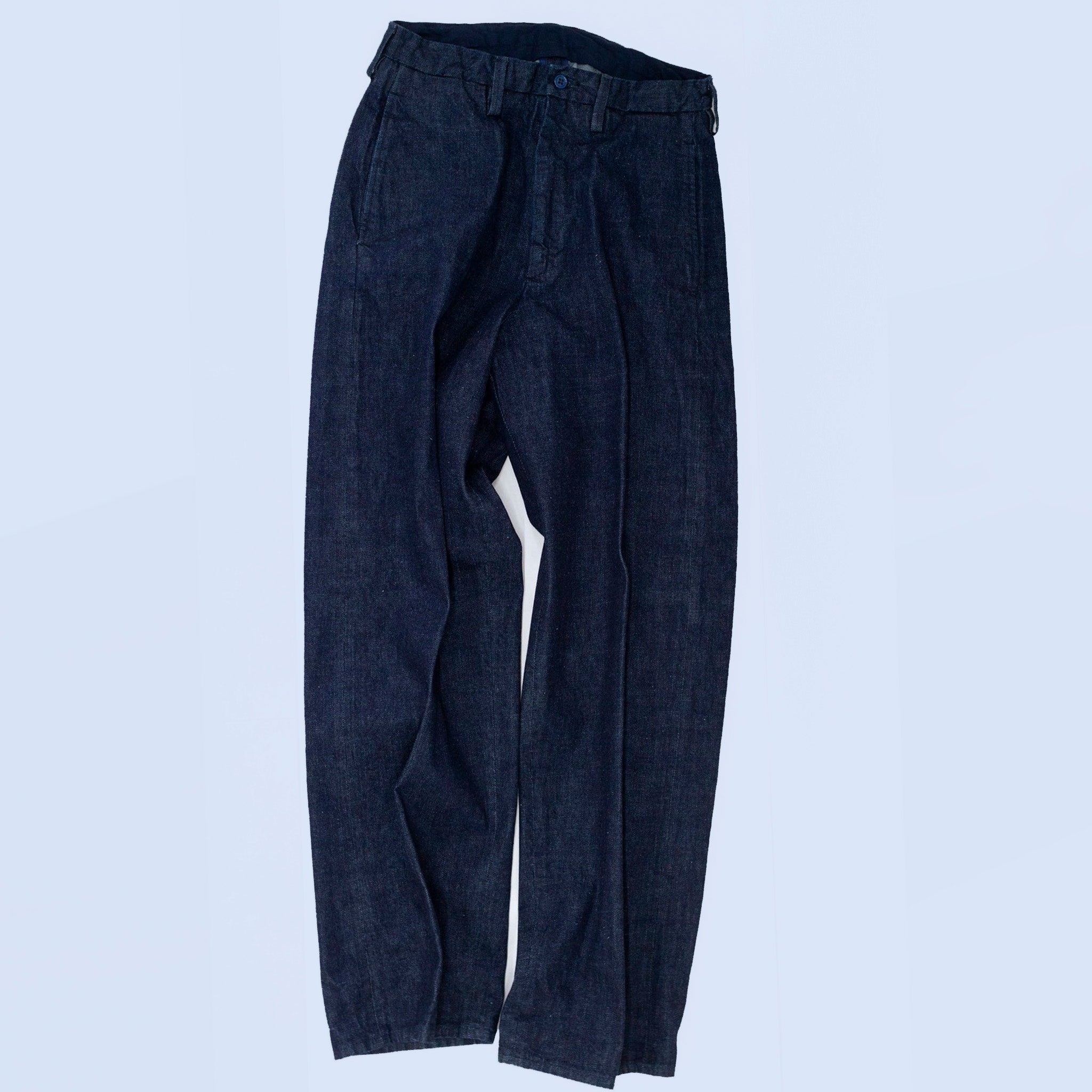OKOLO (オコロ) / SIMONS JEANS BLUE ジンバブエコットン デニムトラウザーパンツ