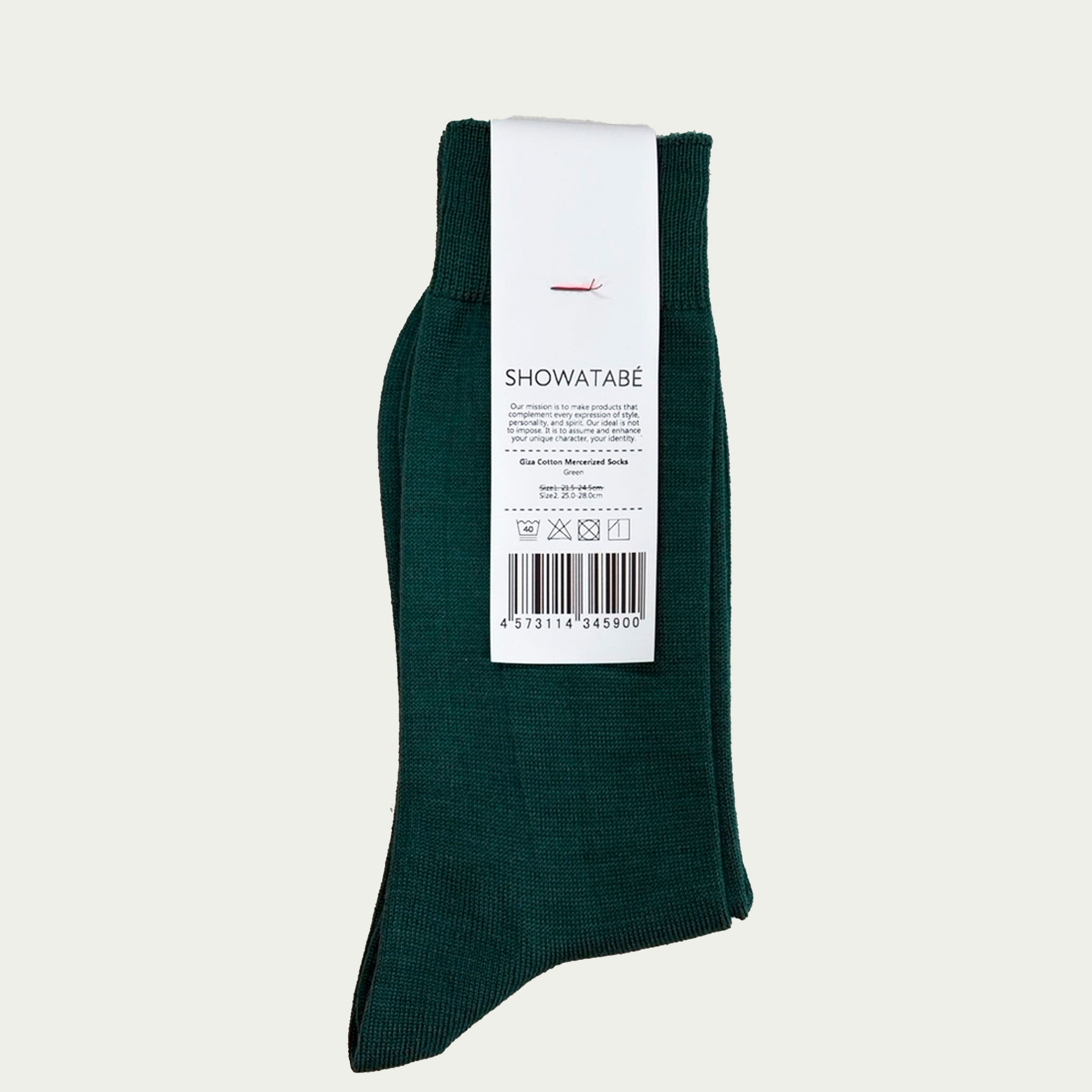 SHOWATABE "GIZA COTTON MERCERIZED SOCKS" ギザコットン ハイゲージソックス