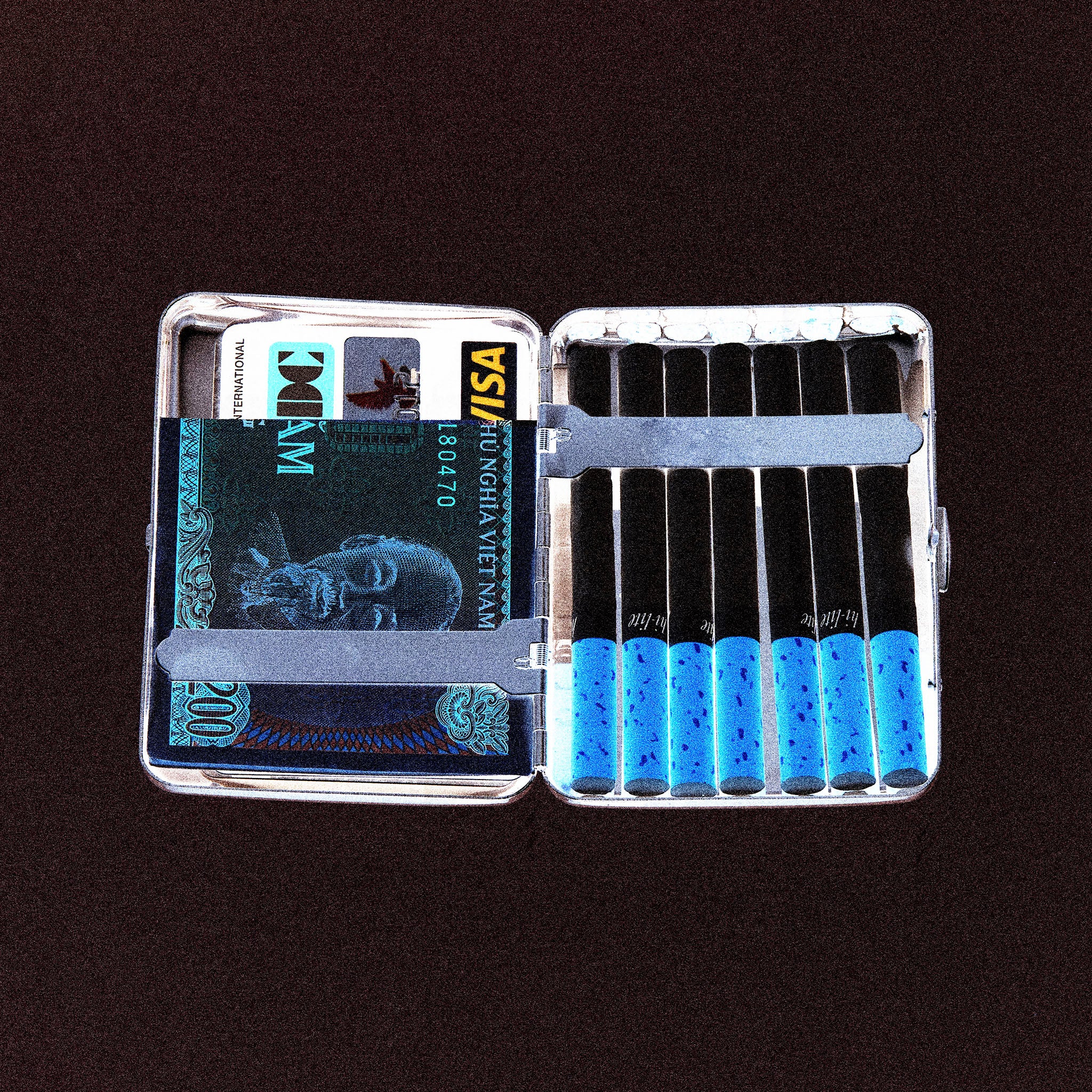 HIDAKA "Cellphone Cigarettes Case" ブラックベリー シガレットケース