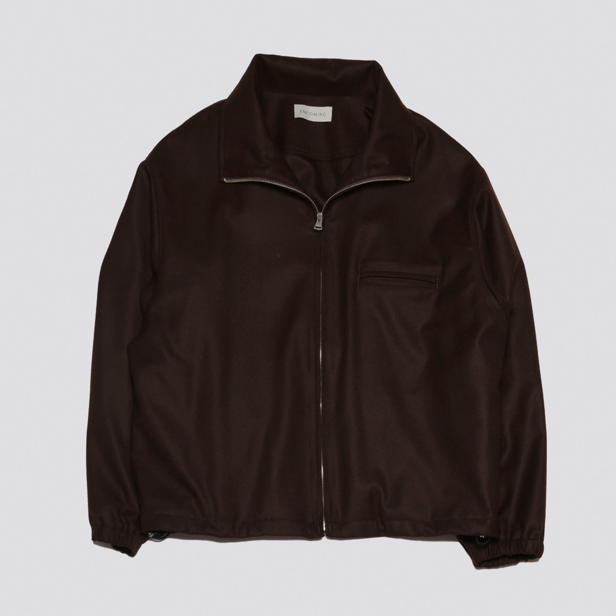 ENCOMING "FRONT ZIP BLOUSON" ウール ジップブルゾン