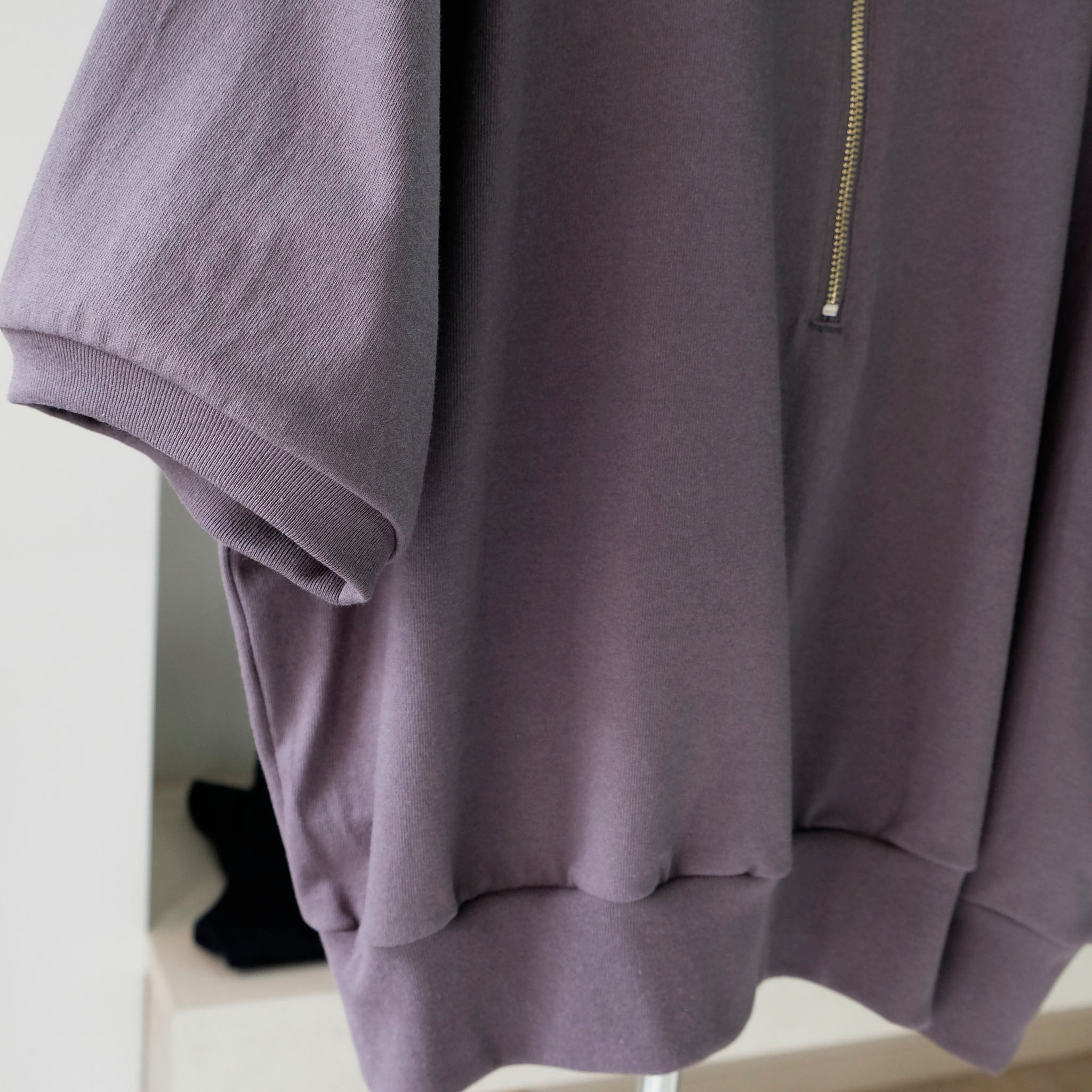 REVERBERATE (リバーバレイト) / HALF ZIP JERSEY SHORT SLEEVE