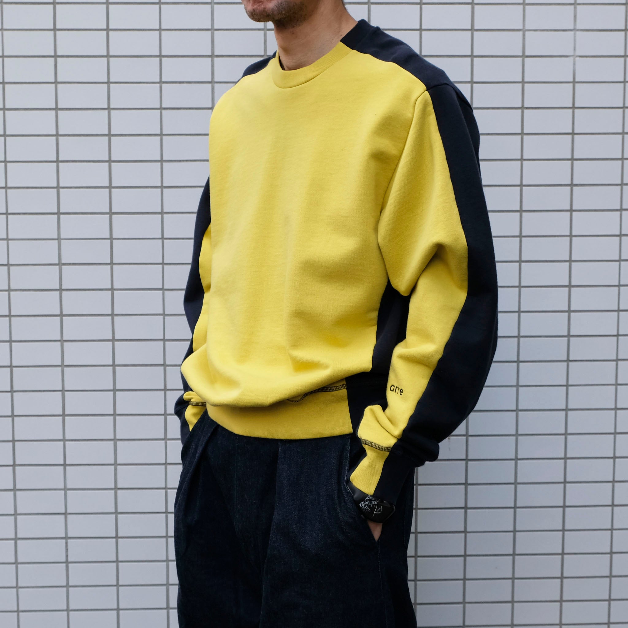 ARTE ANTWERP "BackFront Crewneck" カラースイッチ クルーネックスウェット