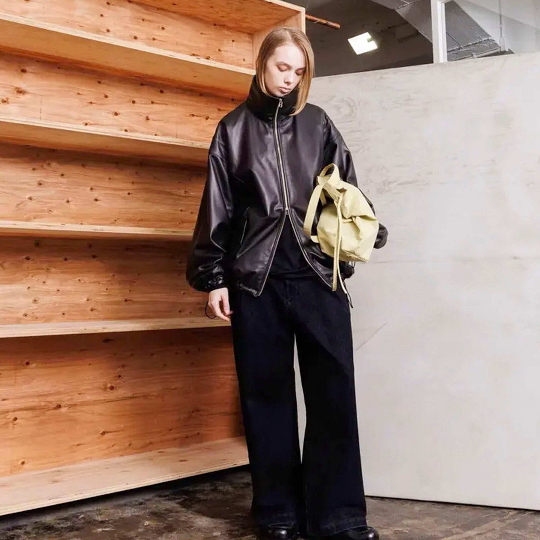 VOAAOV（ヴォアーブ）/ LIMITED-EDITION SHEEP LEATHER TRACK JACKET シープレザートラックジャケット
