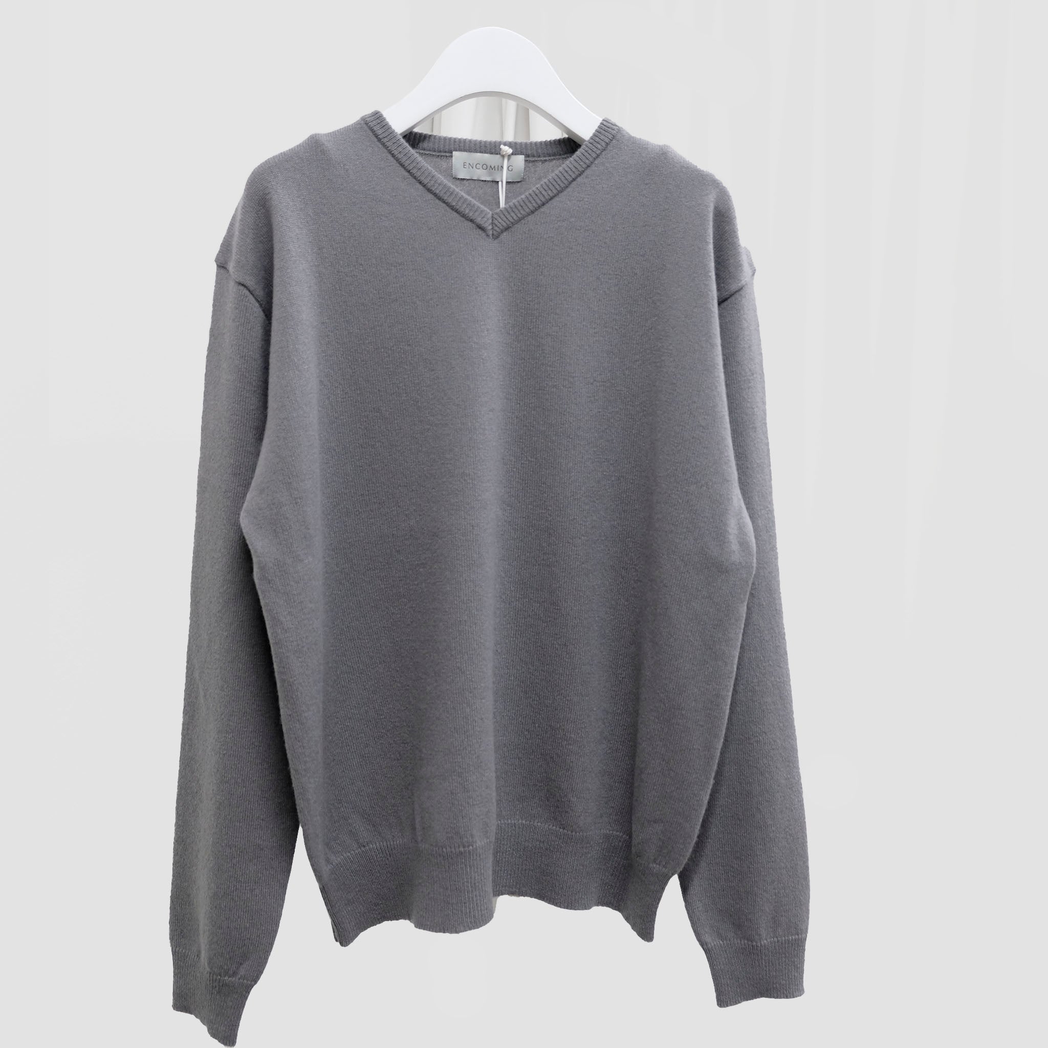 ENCOMING（インカミング）/ KNITTED V NECK JUMPER カシミヤVネックニット